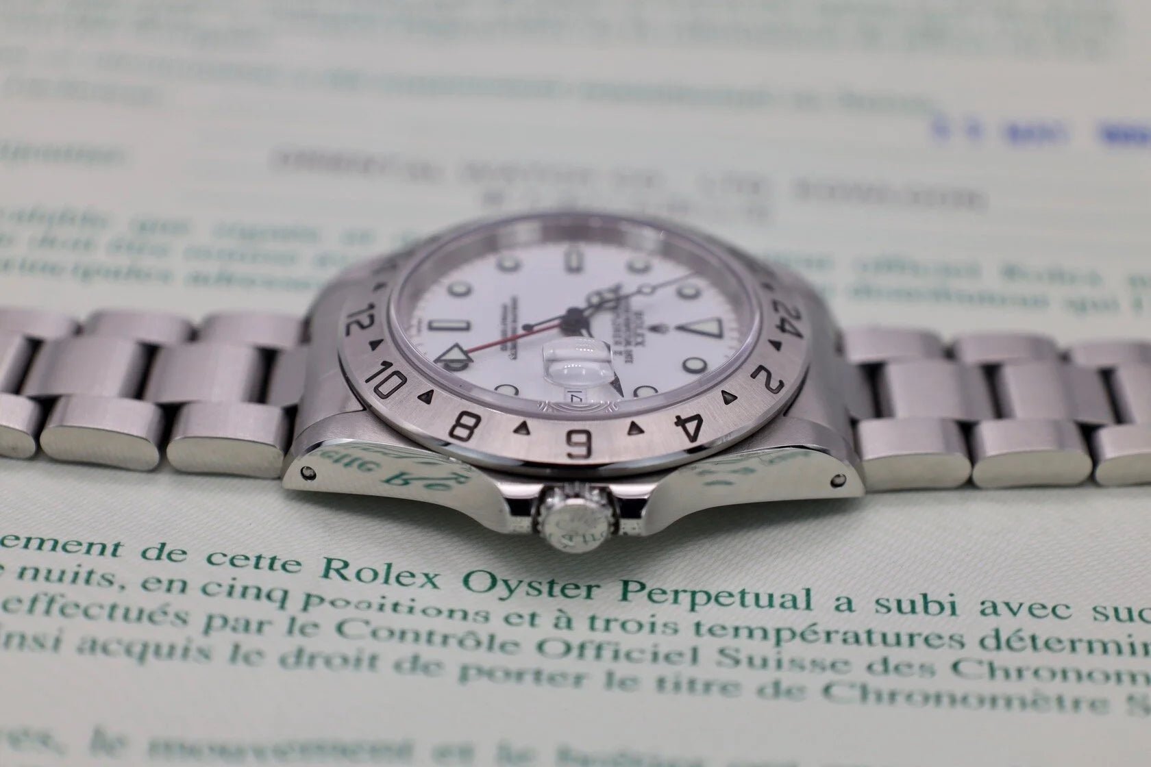 1999 Rolex Explorer ll Ref. 16570 Polar | Box and Papers - Sierra Time Co