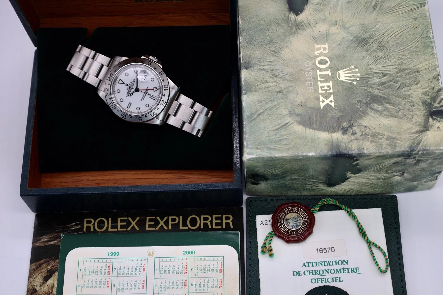1999 Rolex Explorer ll Ref. 16570 Polar | Box and Papers - Sierra Time Co