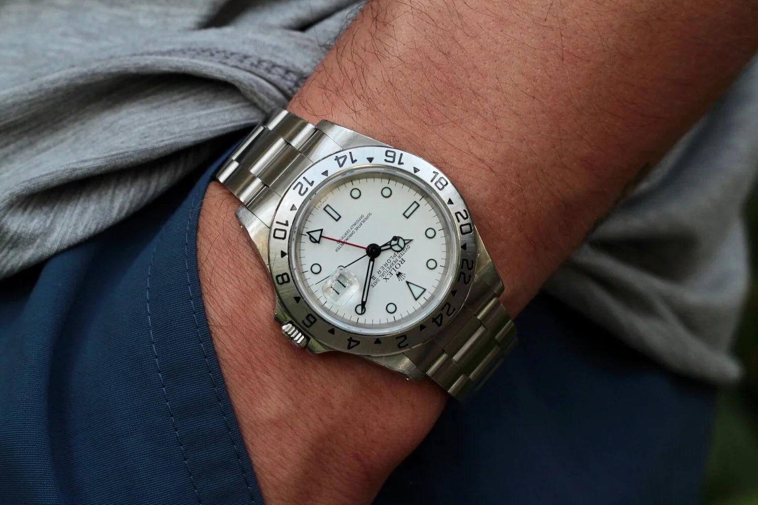 1999 Rolex Explorer ll Ref. 16570 Swiss Only Polar Dial - Sierra Time Co