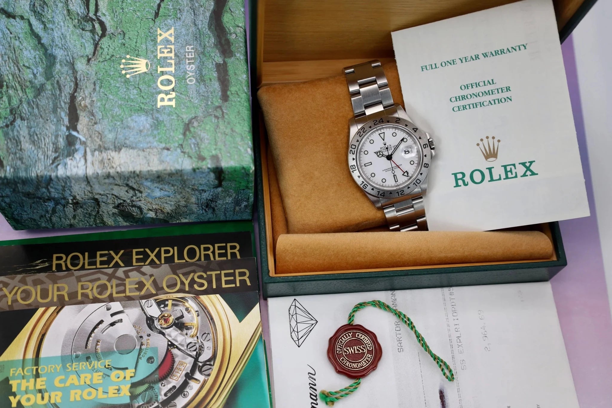 1999 Rolex Explorer Ref. 16570 Polar | Box and Papers - Sierra Time Co