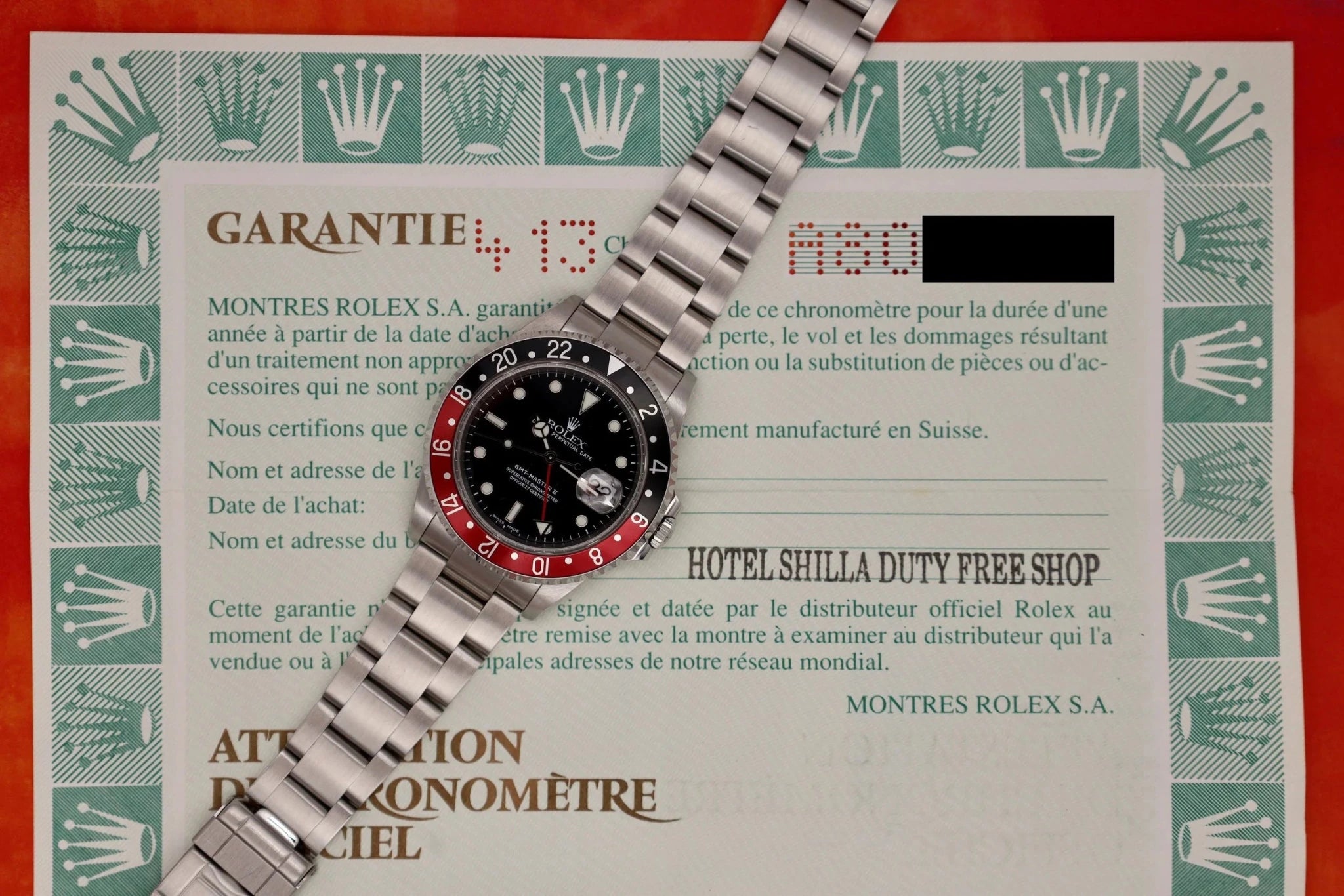 1999 Rolex GMT Master II Ref. 16710 Coke | Papers - Sierra Time Co