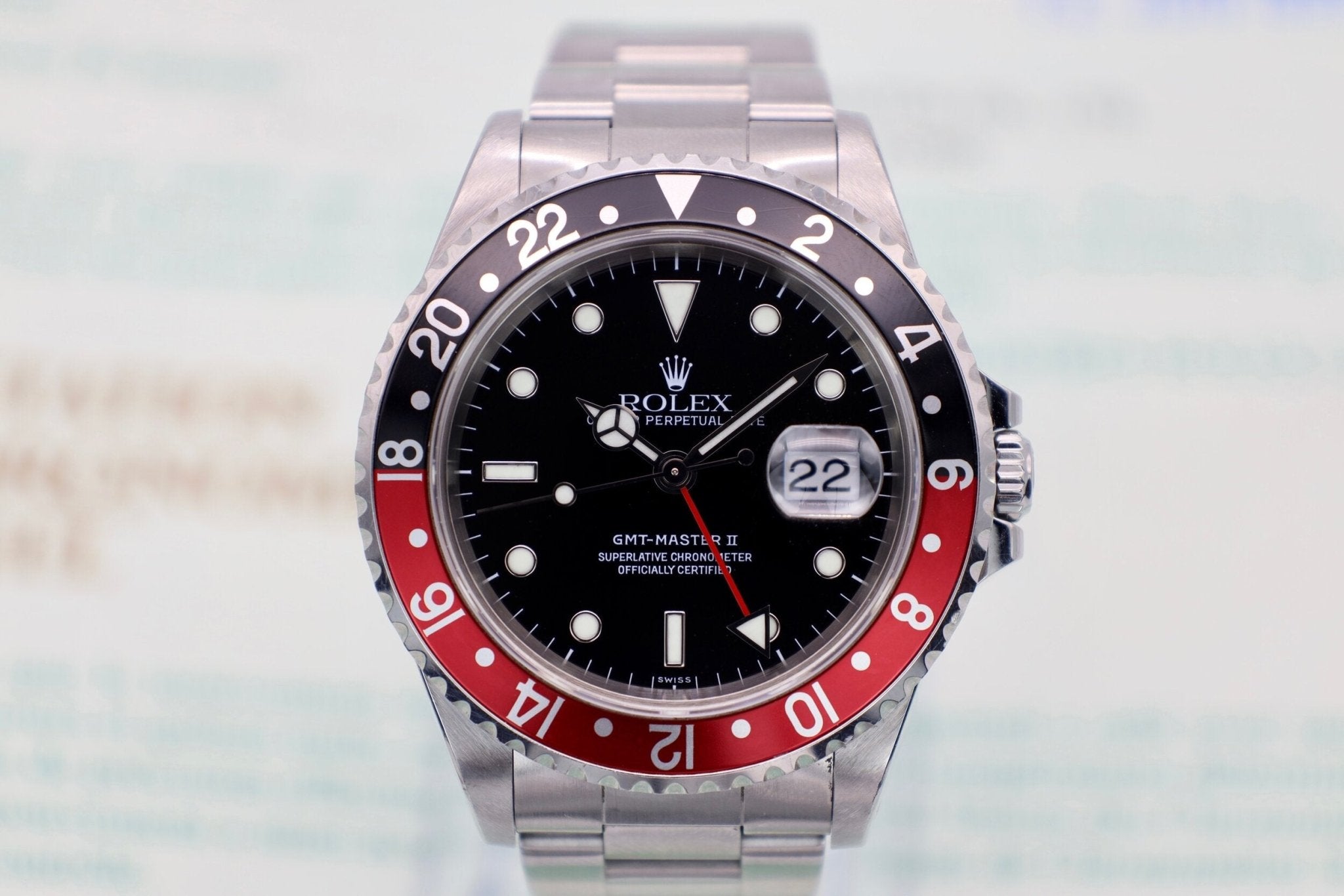 1999 Rolex GMT Master II Ref. 16710 Coke | Papers and Hangtag - Sierra Time Co