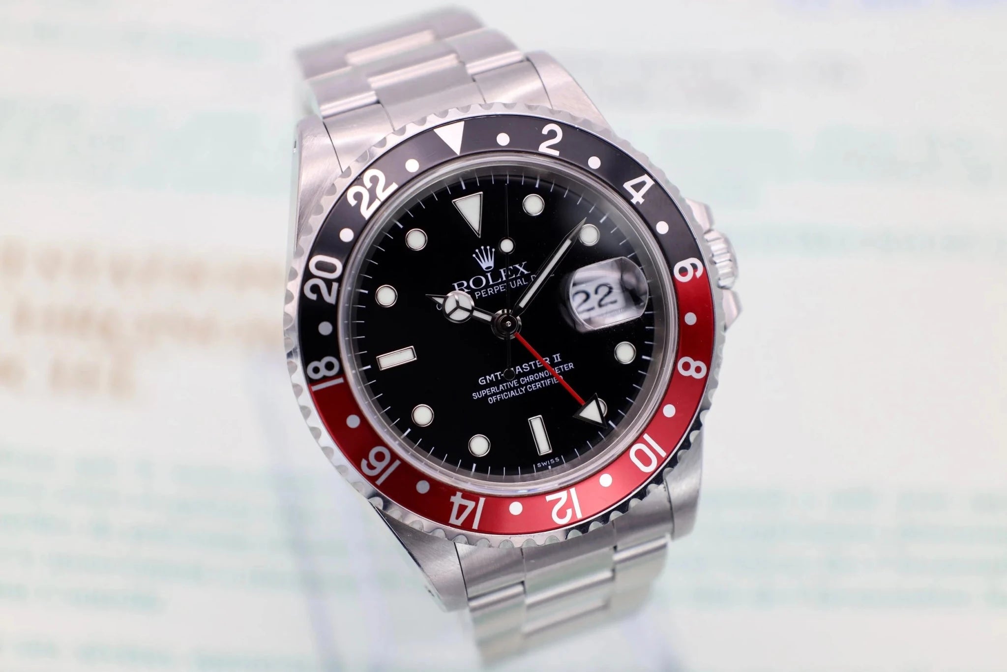 1999 Rolex GMT Master II Ref. 16710 Coke | Papers and Hangtag - Sierra Time Co