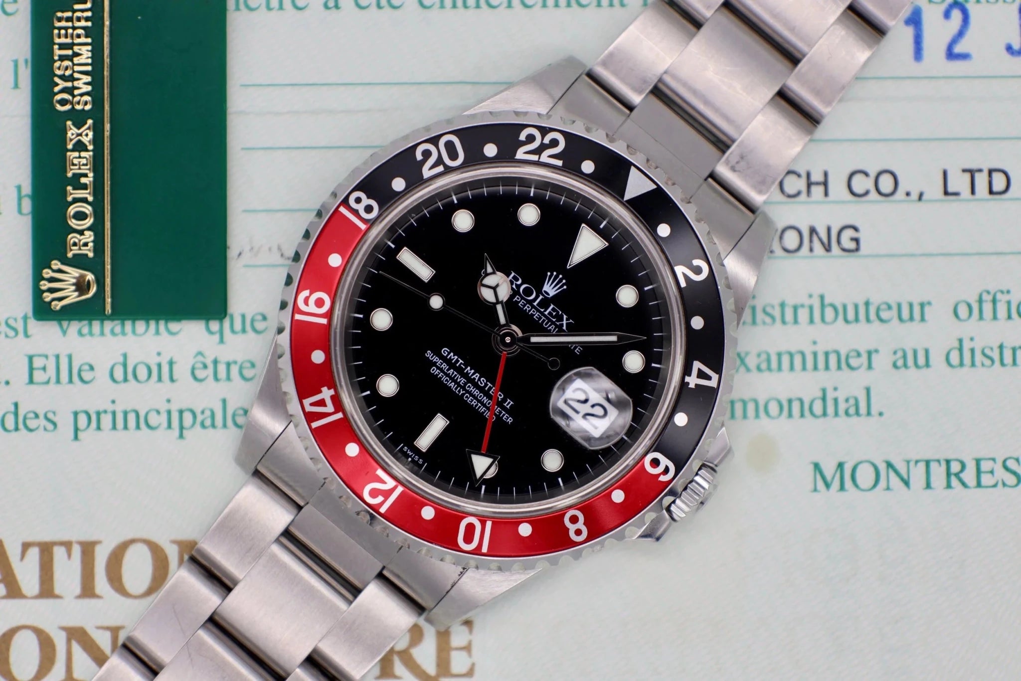 1999 Rolex GMT Master II Ref. 16710 Coke | Papers and Hangtag - Sierra Time Co