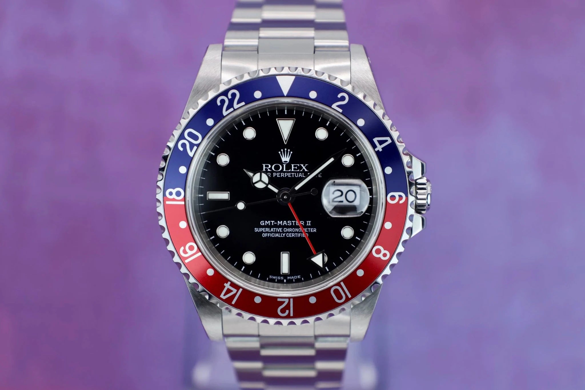 1999 Rolex GMT Master II Ref. 16710 Pepsi | Box and Papers - Sierra Time Co