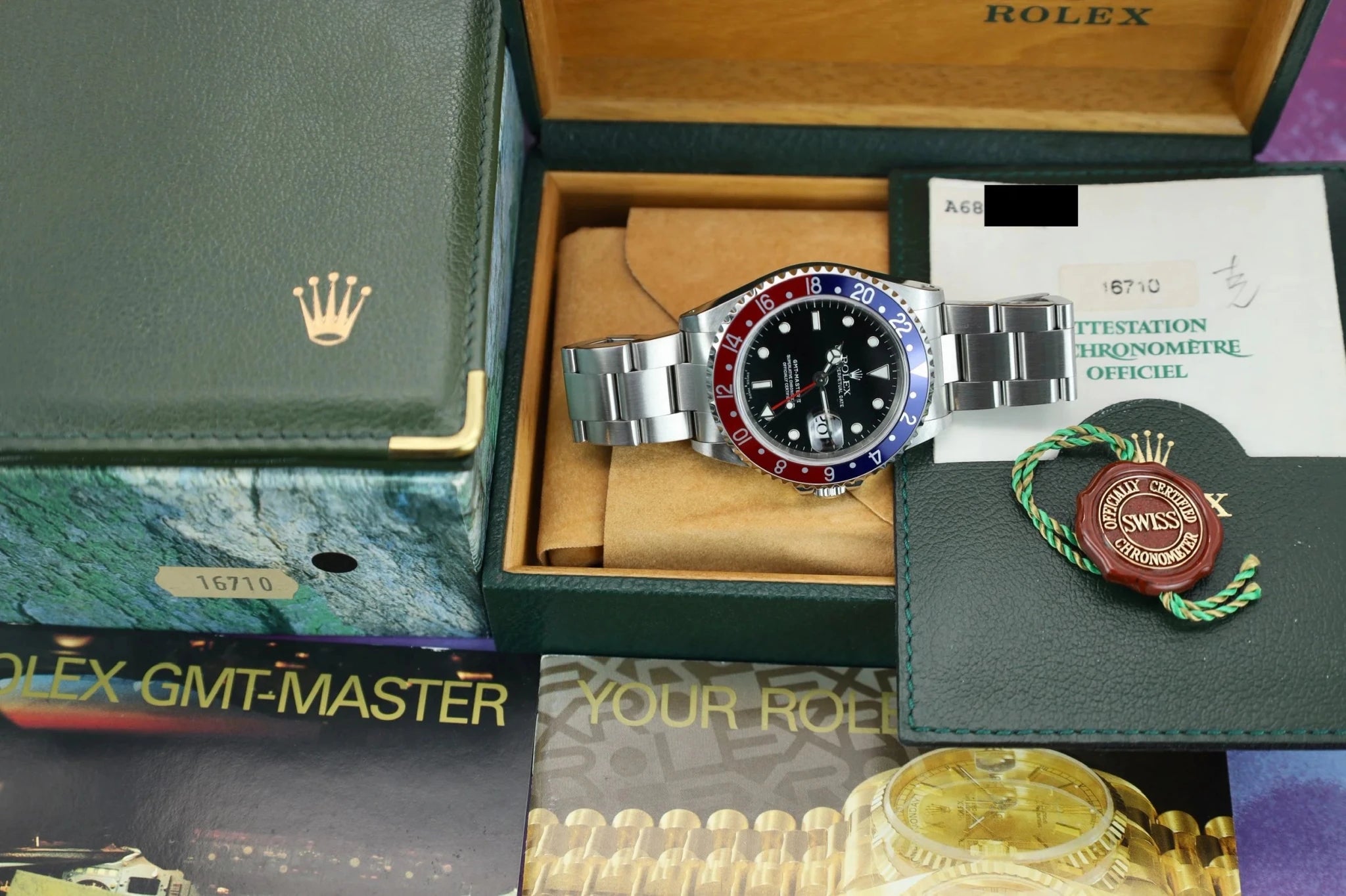 1999 Rolex GMT Master II Ref. 16710 Pepsi | Box and Papers - Sierra Time Co