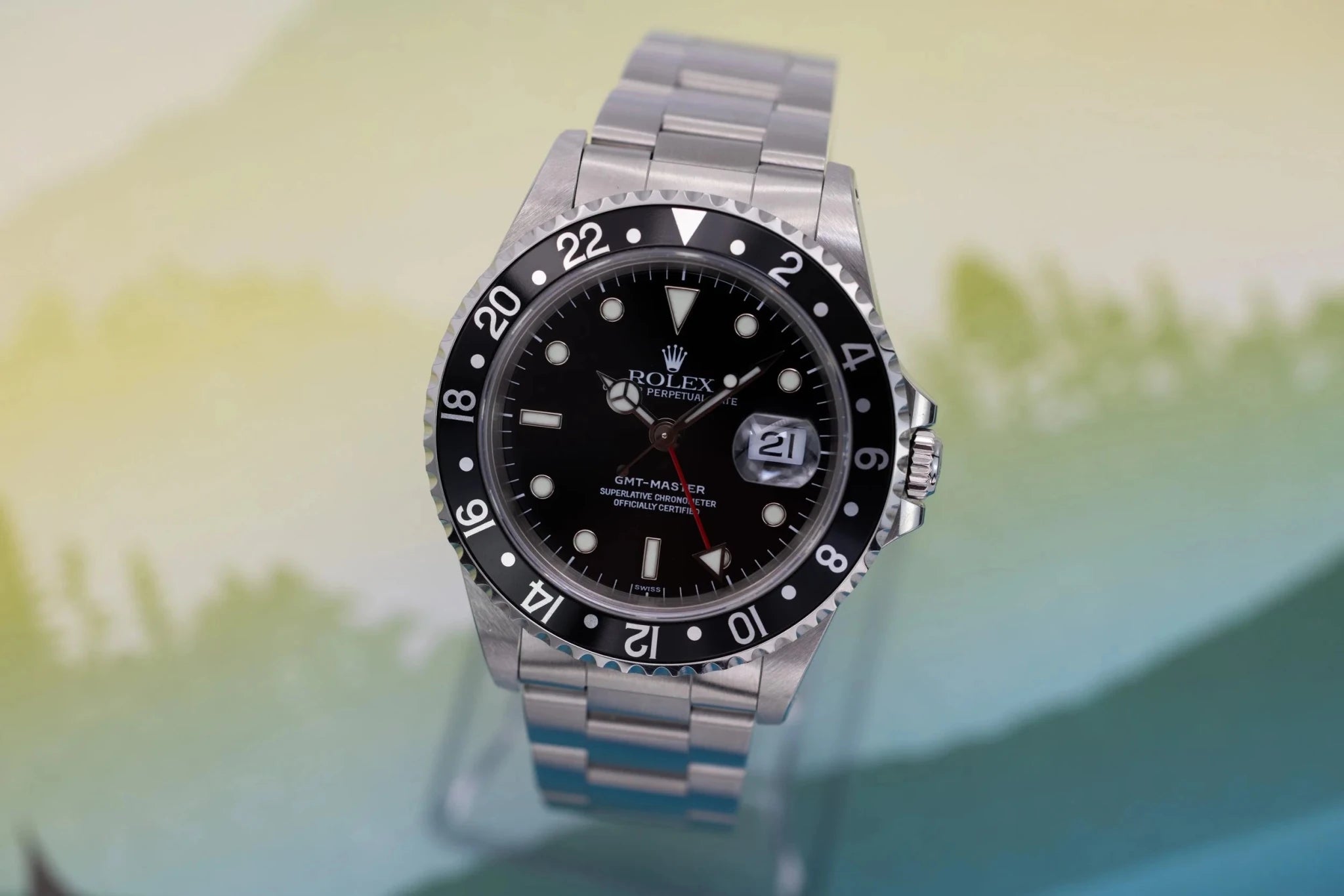 1999 Rolex GMT Master Ref. 16700 | Black Insert | Box and Papers - Sierra Time Co