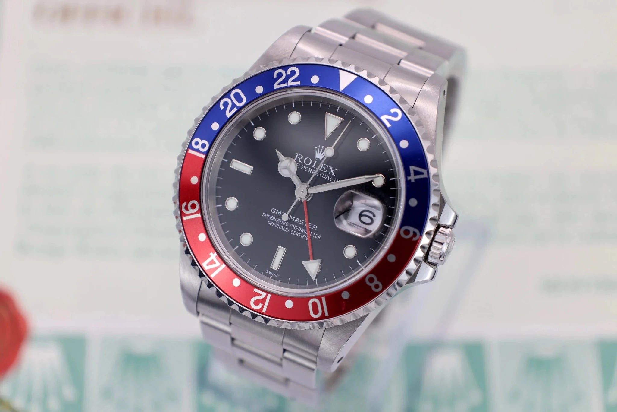 1999 Rolex GMT Master Ref. 16700 | Box and Papers - Sierra Time Co