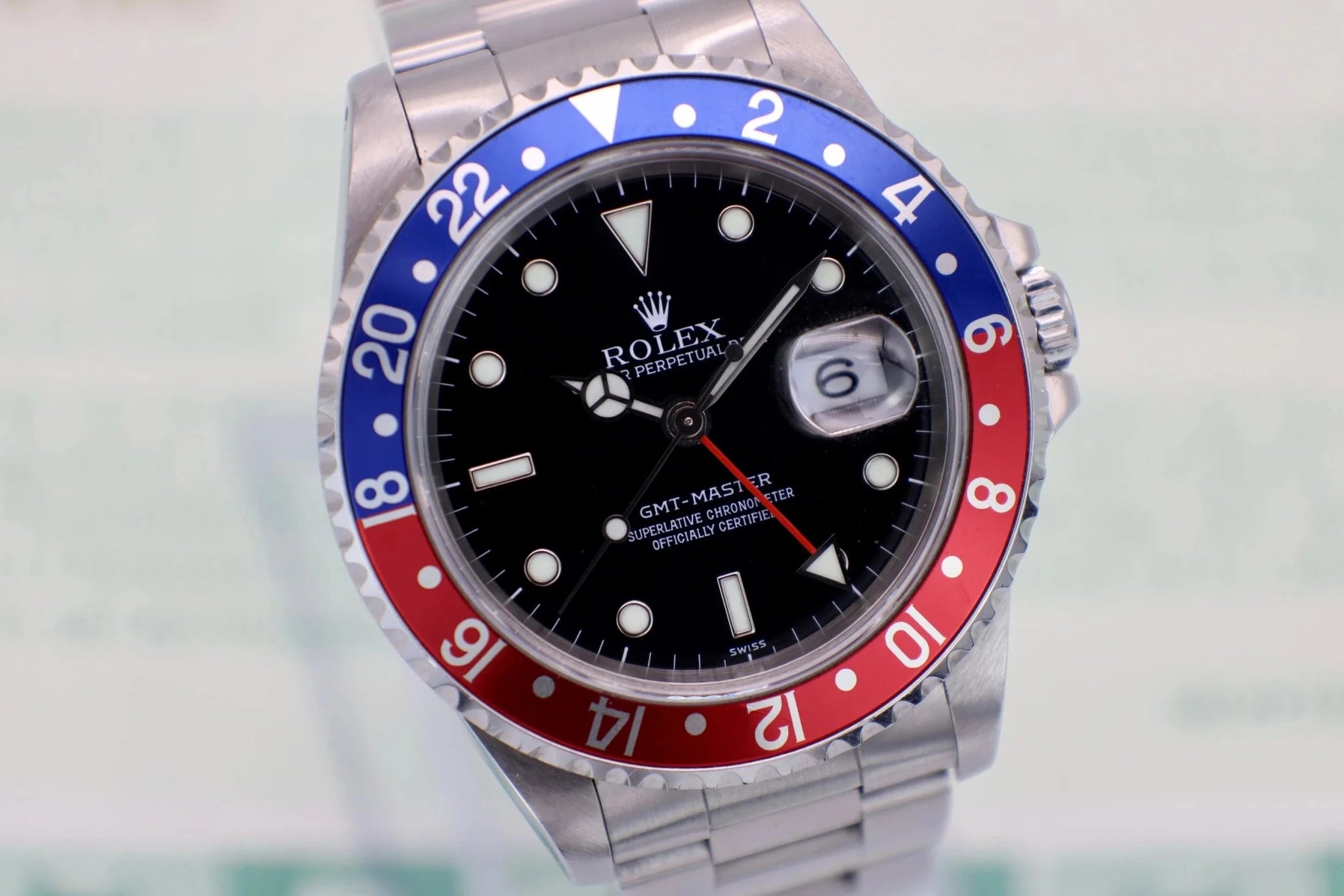 1999 Rolex GMT Master Ref. 16700 | Box and Papers - Sierra Time Co