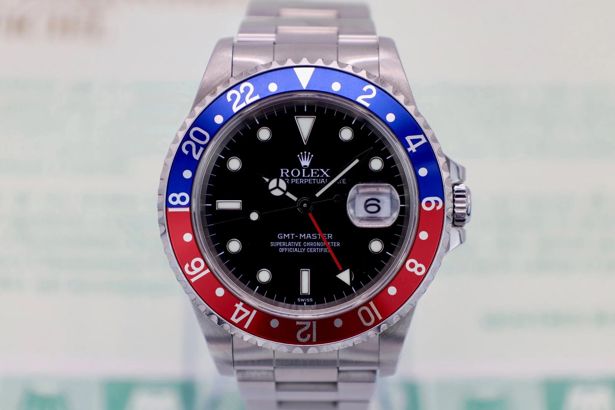 1999 Rolex GMT Master Ref. 16700 | Box and Papers - Sierra Time Co