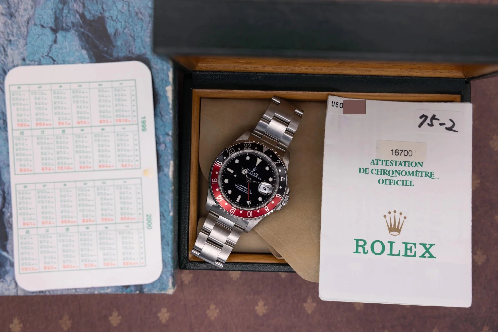 1999 Rolex GMT Master Ref. 16700 Coke | Swiss Only | Box and Papers - Sierra Time Co