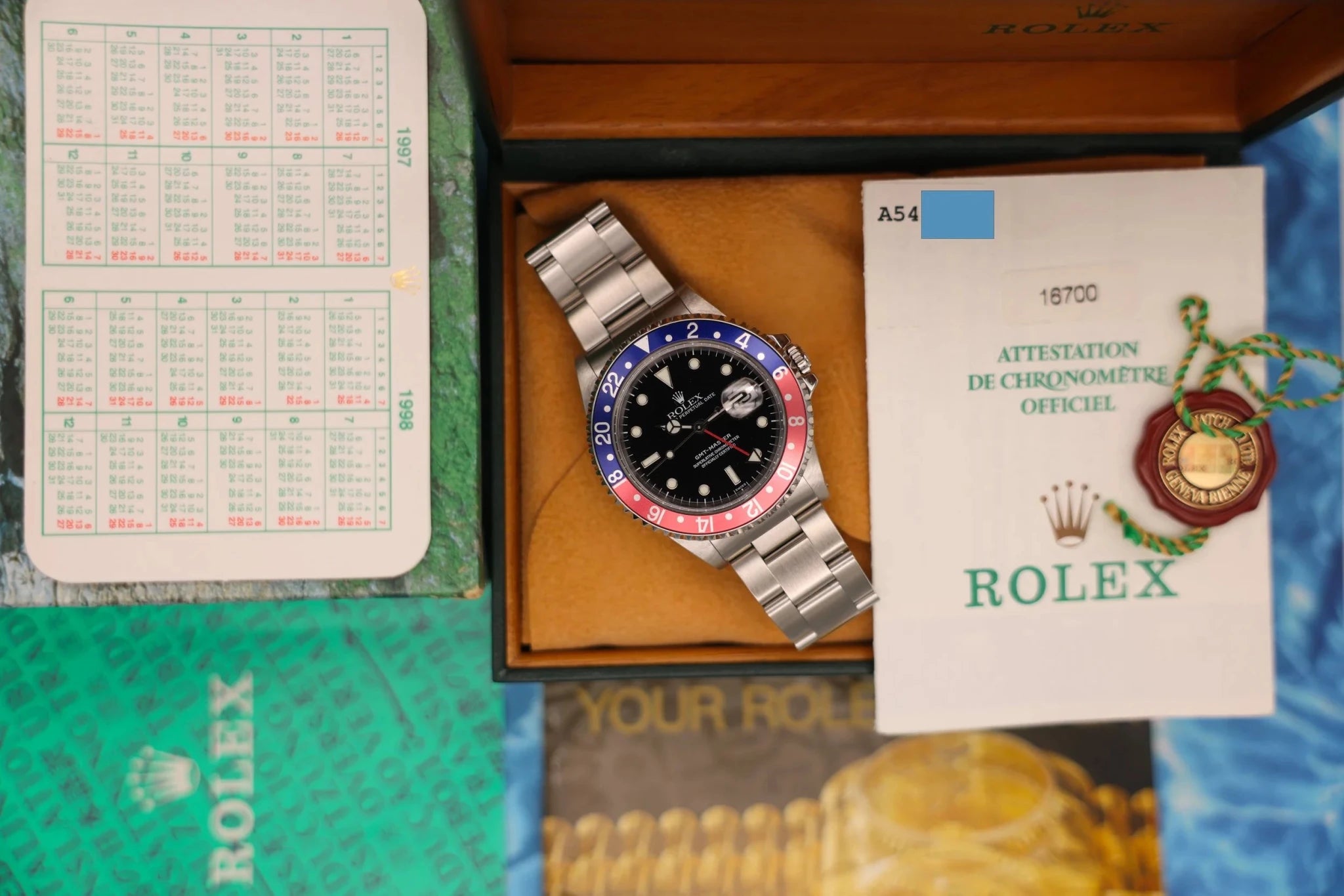 1999 Rolex GMT Master Ref. 16700 | Pastel Pepsi Insert | Box and Papers - Sierra Time Co