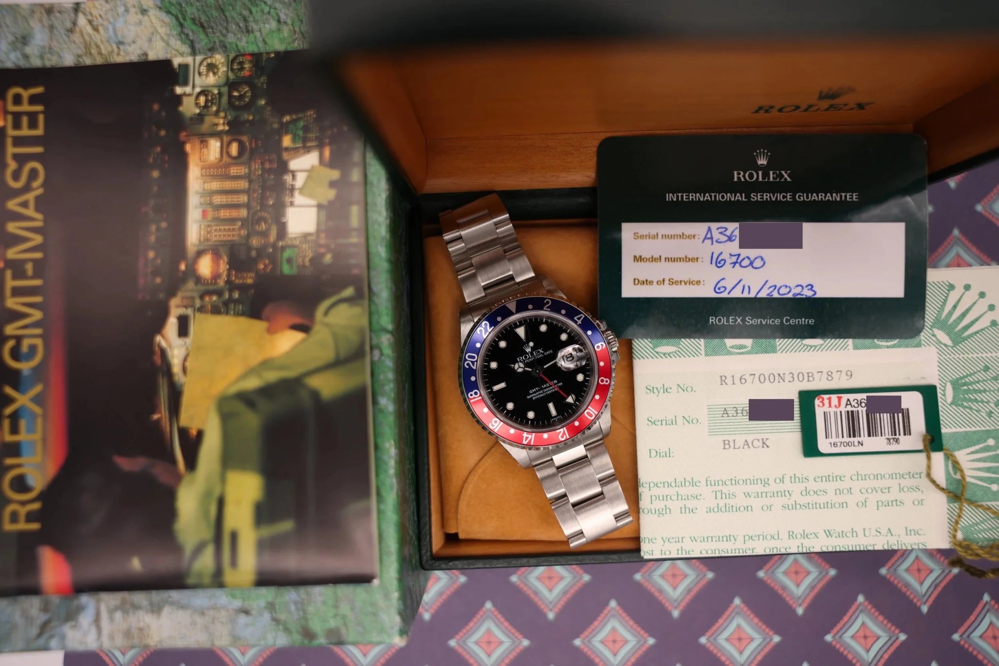 1999 Rolex GMT Master Ref. 16700 Pepsi | 2023 Service | Box and Papers - Sierra Time Co