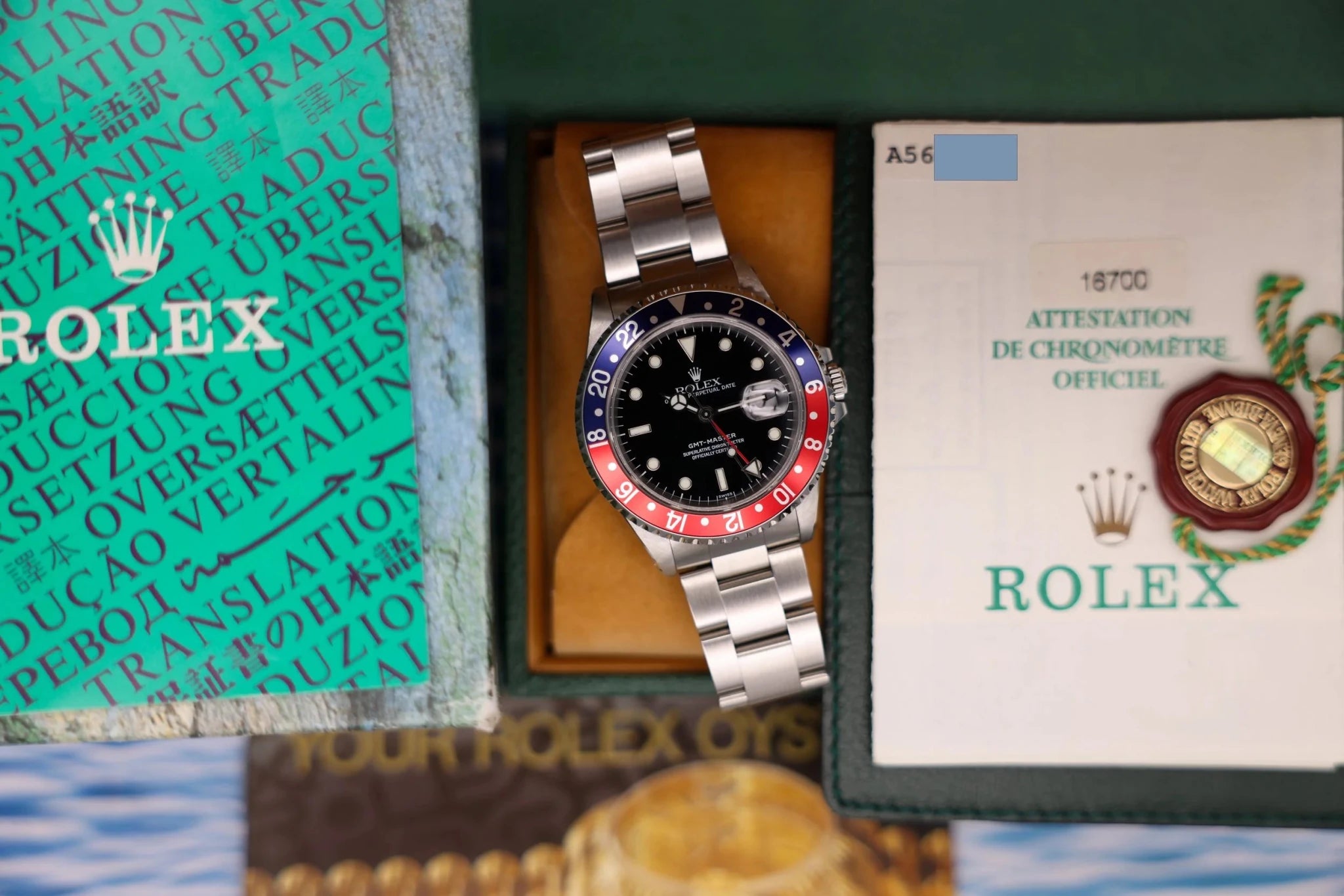 1999 Rolex GMT Master Ref. 16700 Pepsi | Mint Condition| Box and Papers - Sierra Time Co