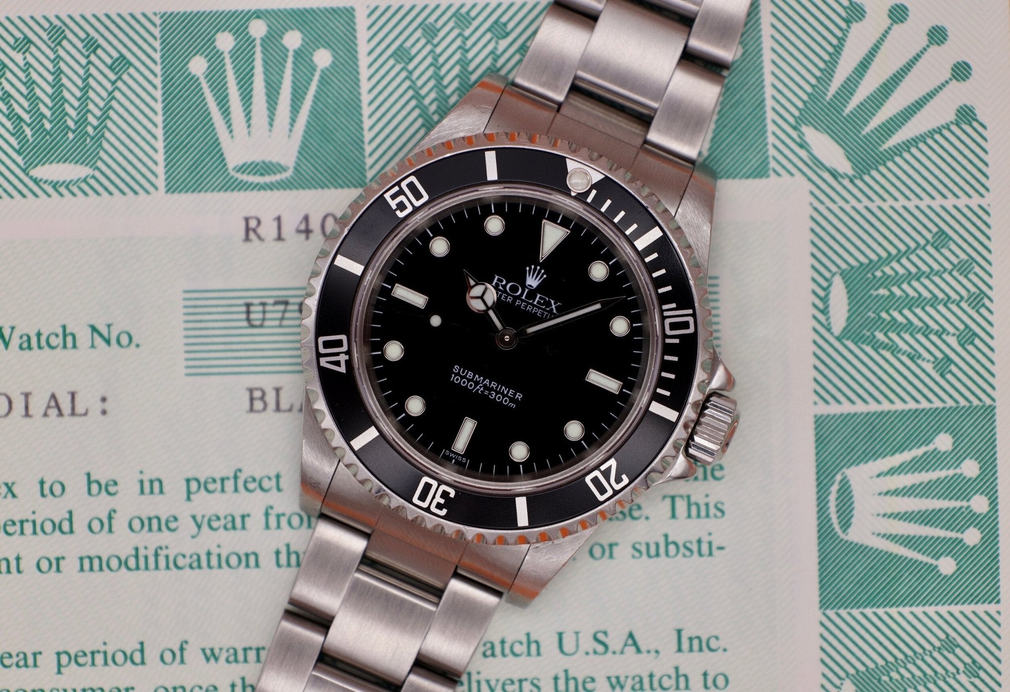 1999 Rolex Submariner Ref. 14060 | Box and Papers - Sierra Time Co