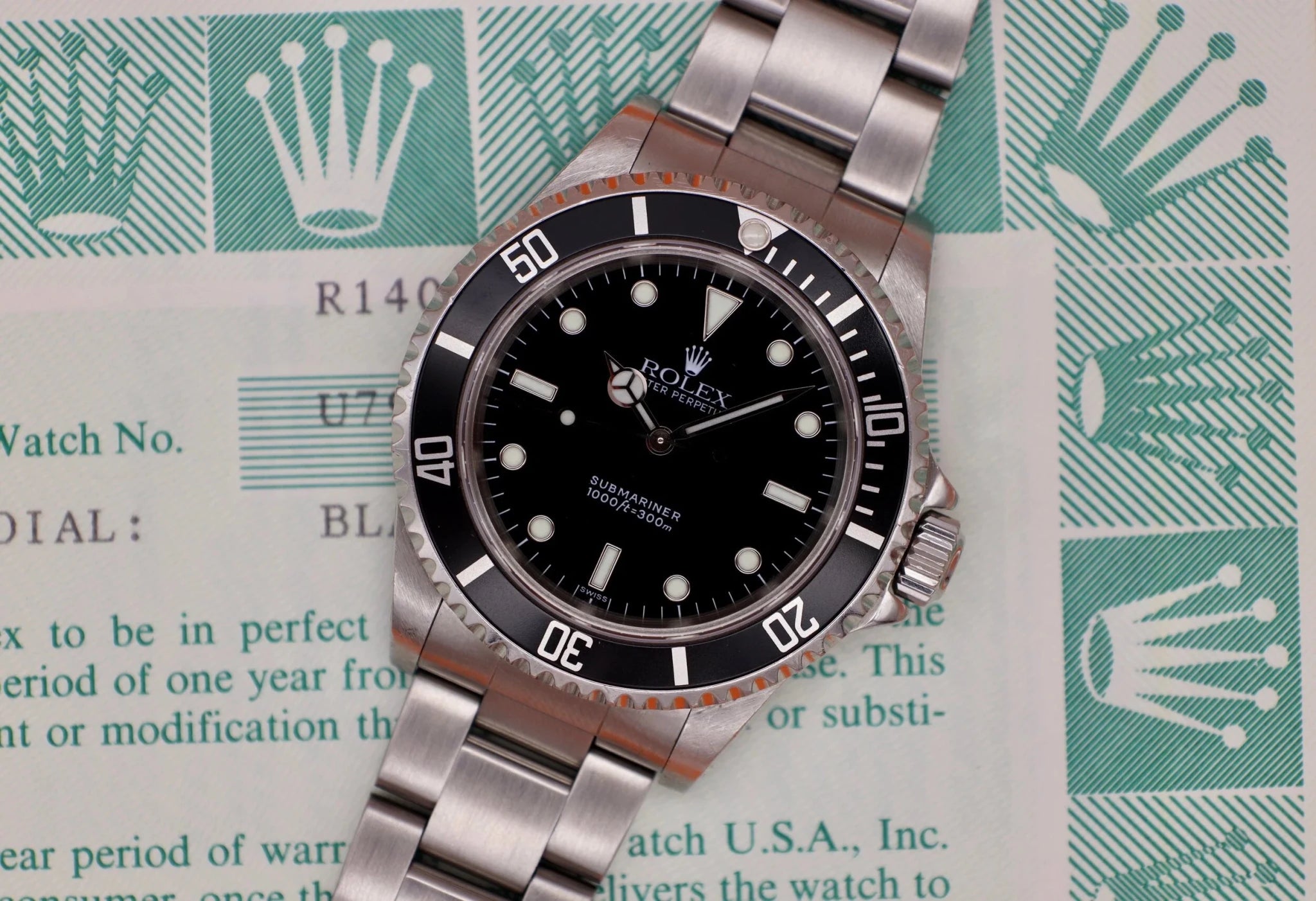 1999 Rolex Submariner Ref. 14060 | Box and Papers - Sierra Time Co