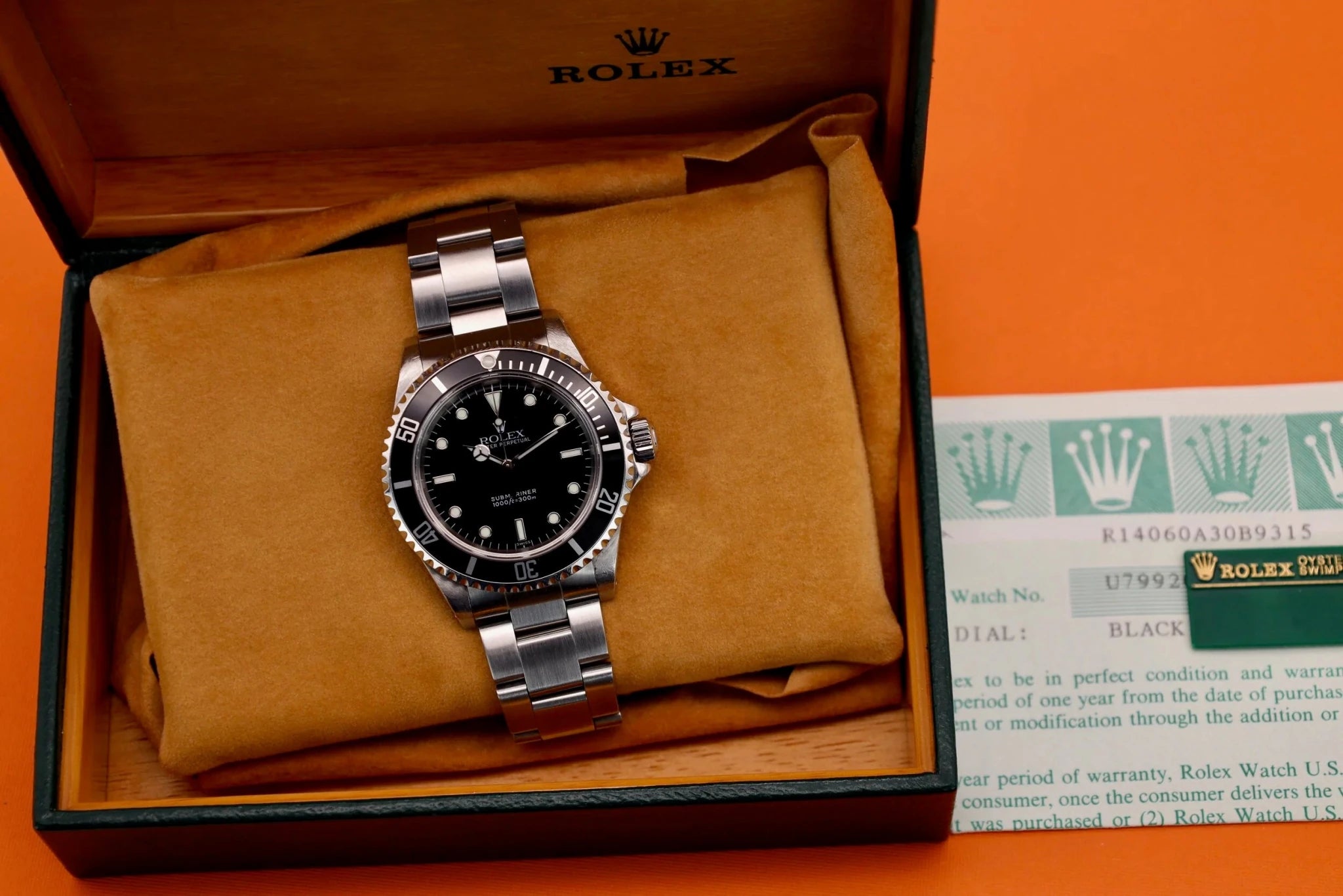 1999 Rolex Submariner Ref. 14060 | Box and Papers - Sierra Time Co