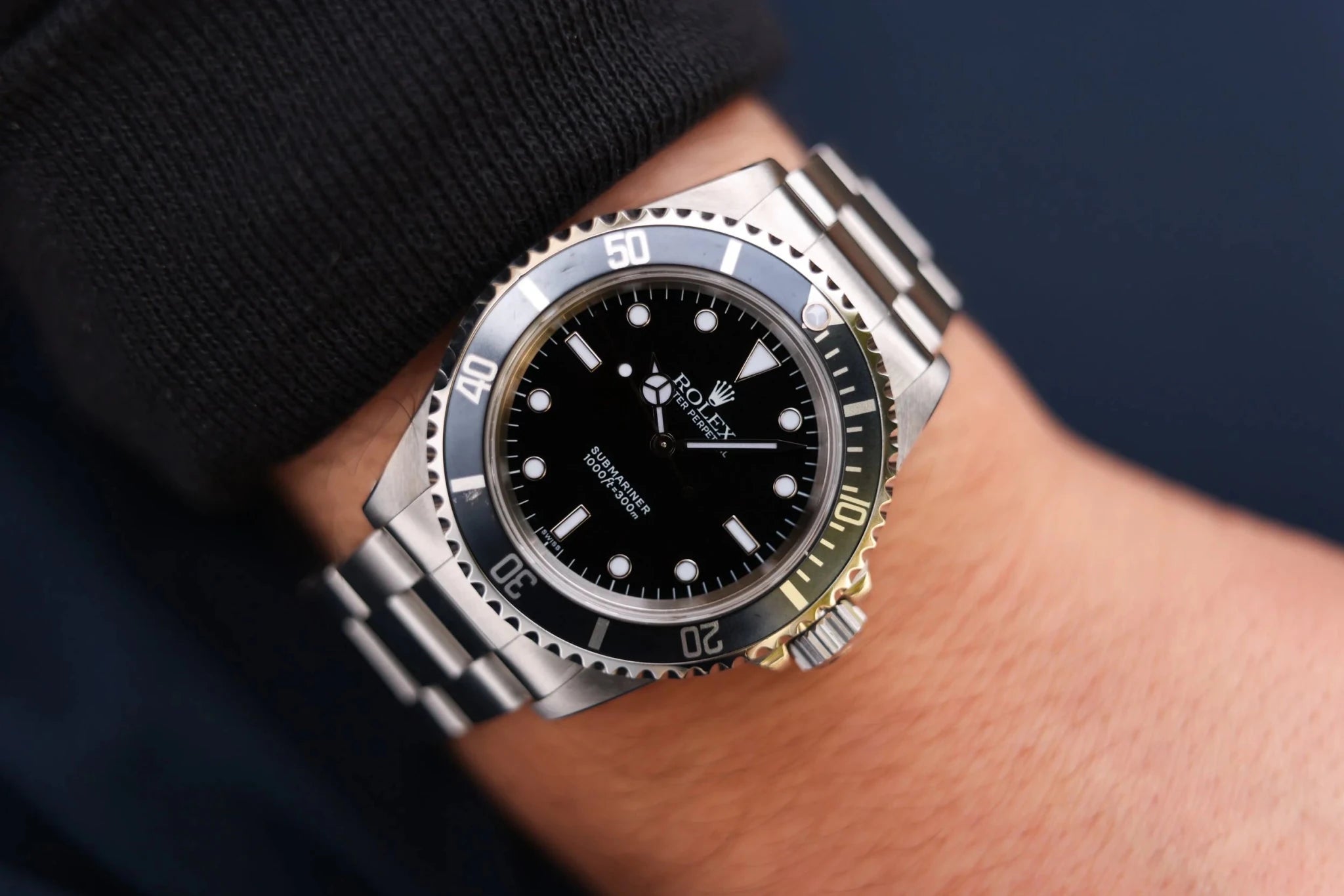 1999 Rolex Submariner Ref. 14060 | Midnight Blue | Box and Papers - Sierra Time Co