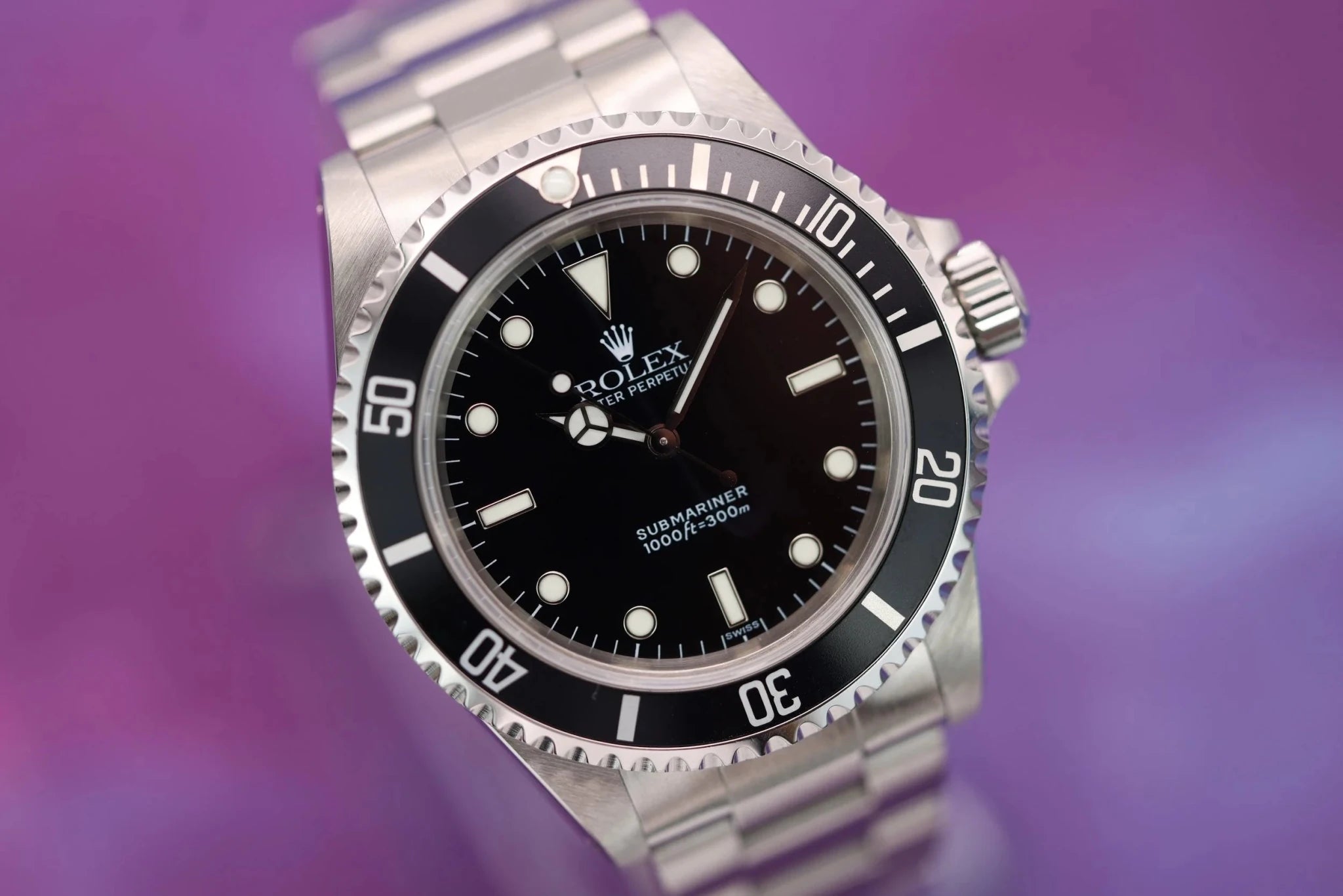 1999 Rolex Submariner Ref. 14060 | Swiss Only | Box and Papers - Sierra Time Co