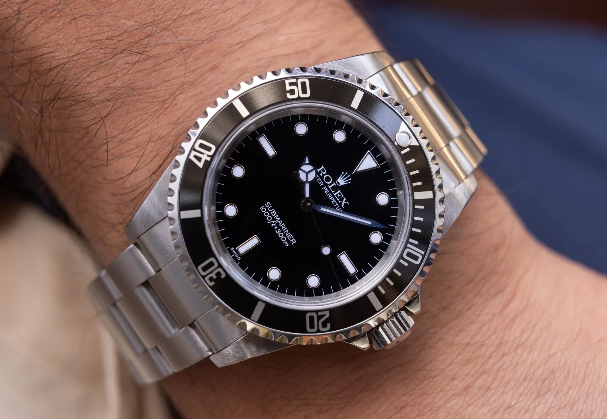 1999 Rolex Submariner Ref. 14060 | Swiss Only Dial | Box and Papers - Sierra Time Co