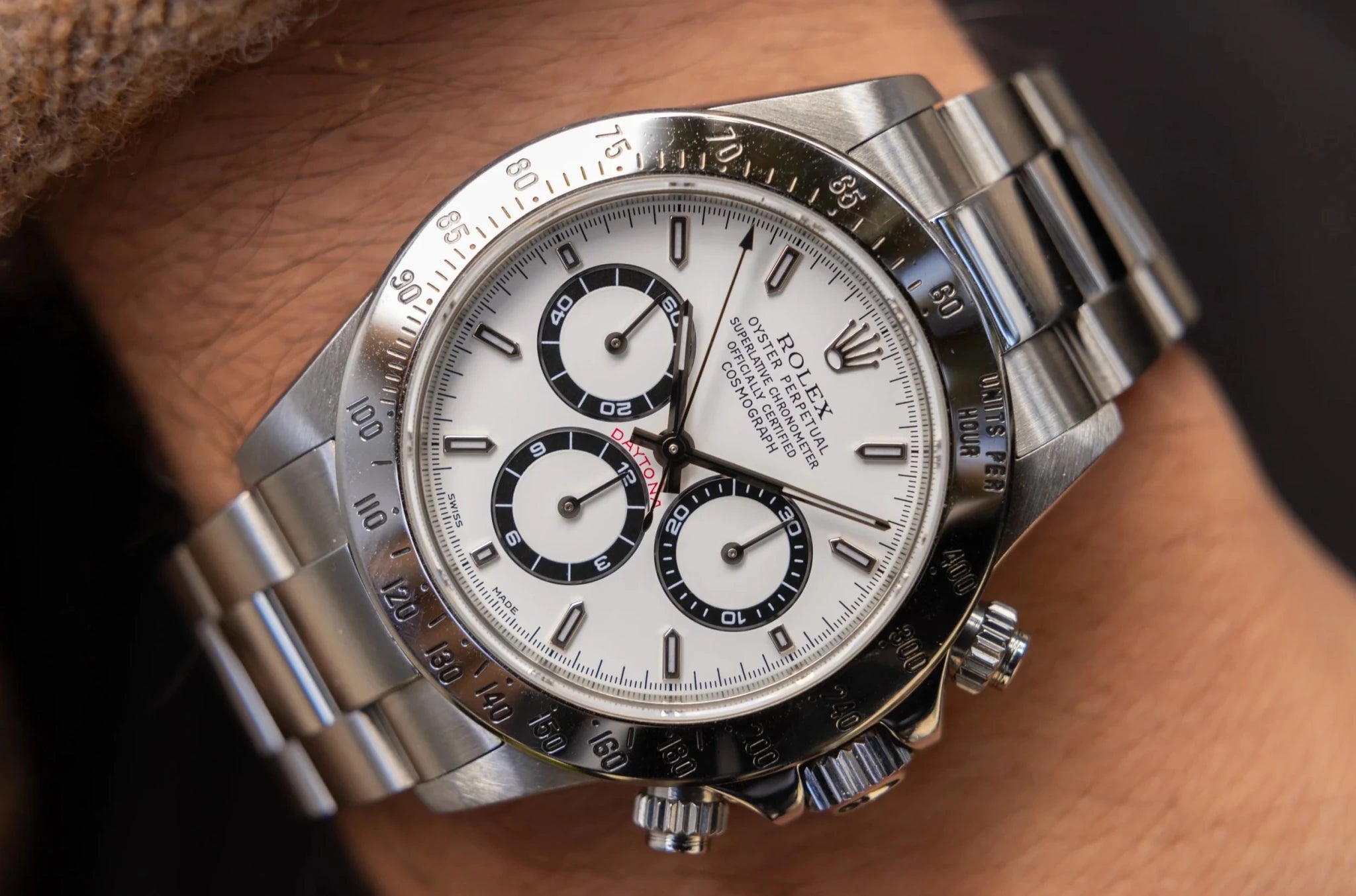 1999 Rolex Zenith Daytona Ref. 16520 | White Dial | Box and Papers - Sierra Time Co