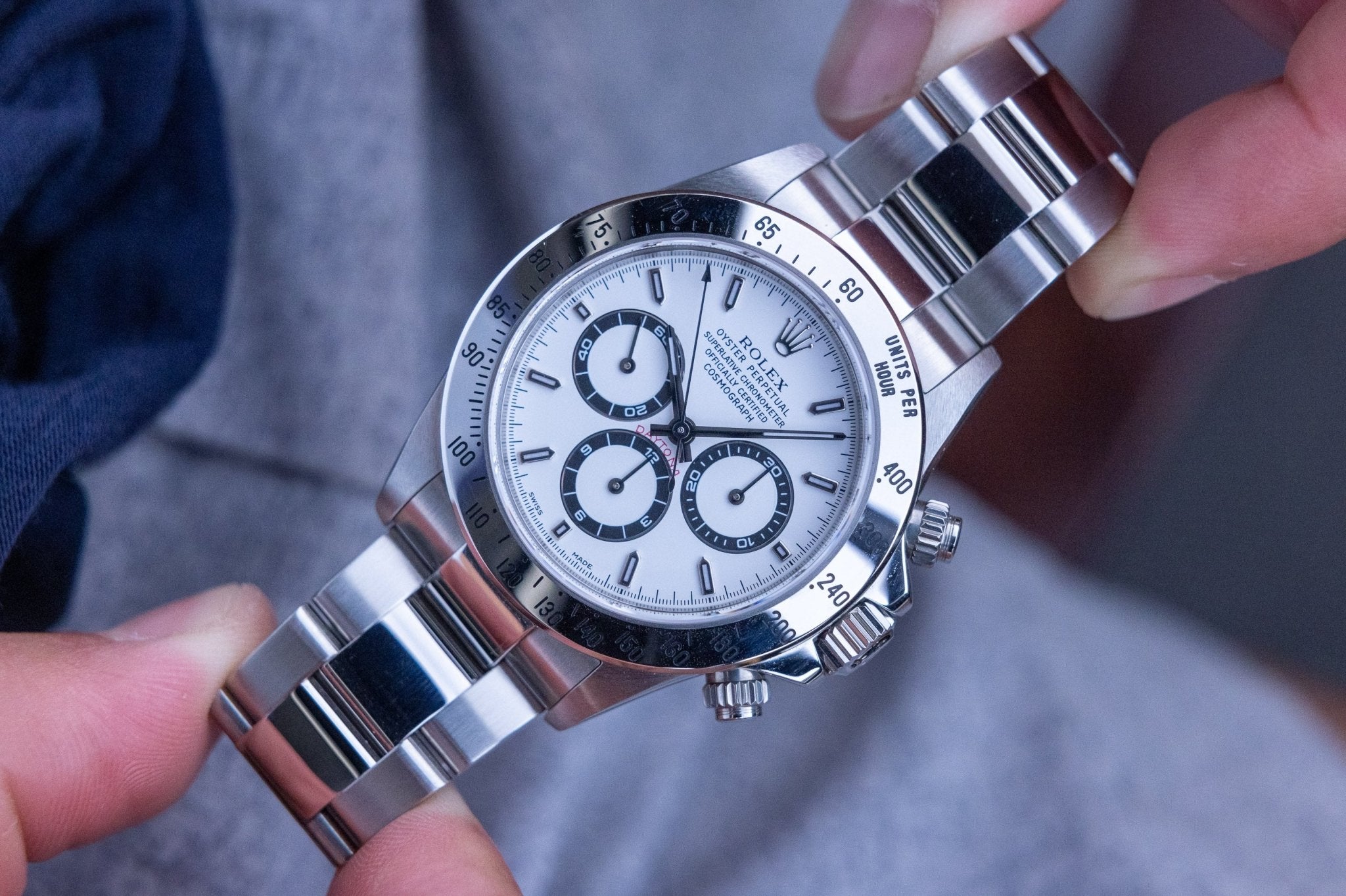 1999 Rolex Zenith Daytona Ref. 16520 White Dial | Like New Condition | Box and Papers - Sierra Time Co