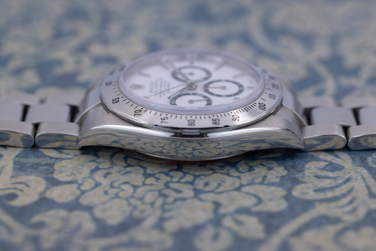 1999 Rolex Zenith Daytona Ref. 16520 White Dial | Like New Condition | Box and Papers - Sierra Time Co