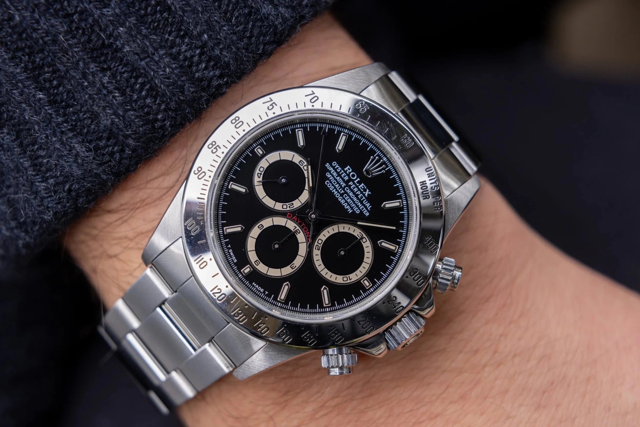 1999 Rolex Zentih Daytona Ref. 16520 | Black Dial | Box and Papers - Sierra Time Co