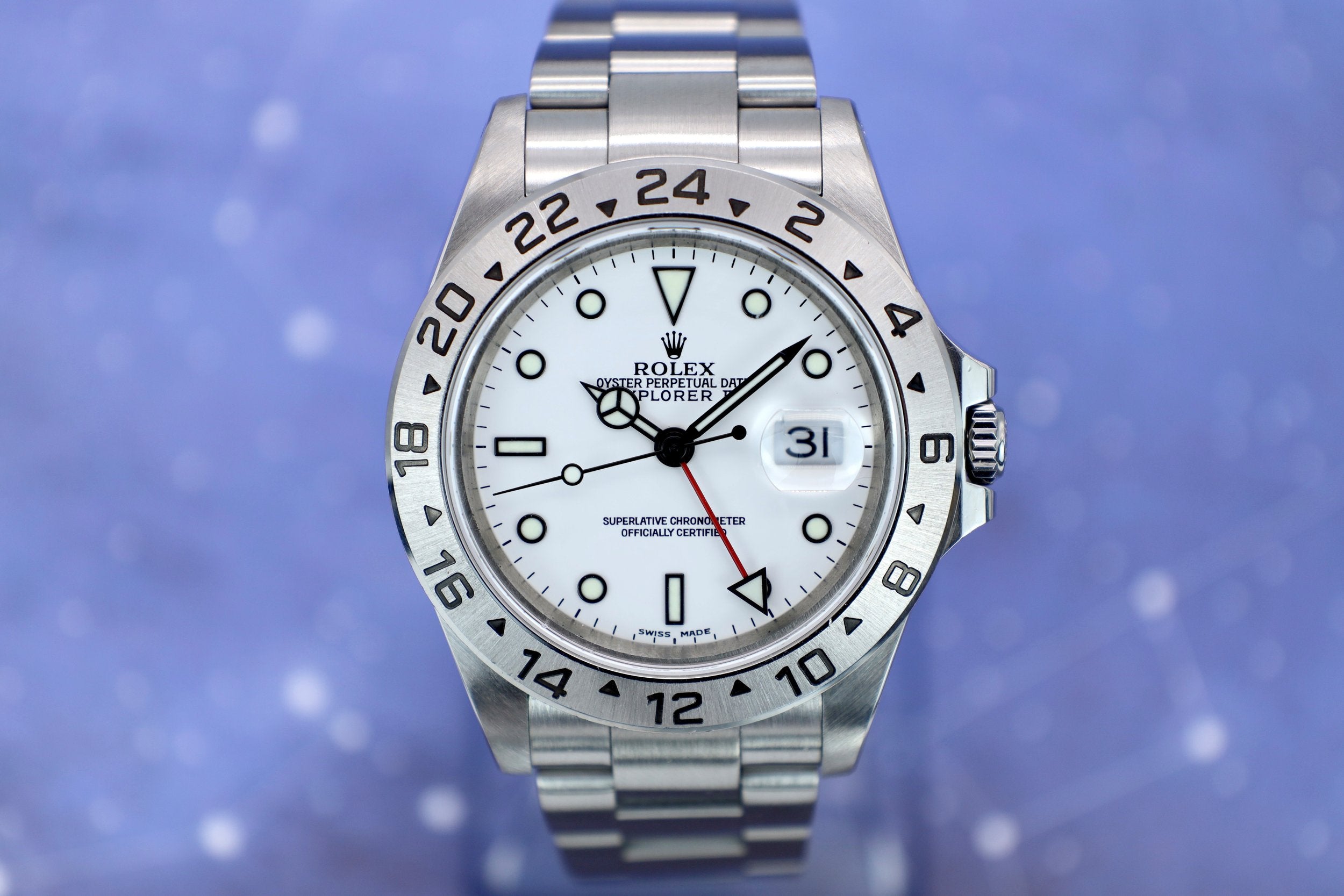 2002 Rolex Explorer II Ref. 16570 Polar | Box and Papers - Sierra Time Co.