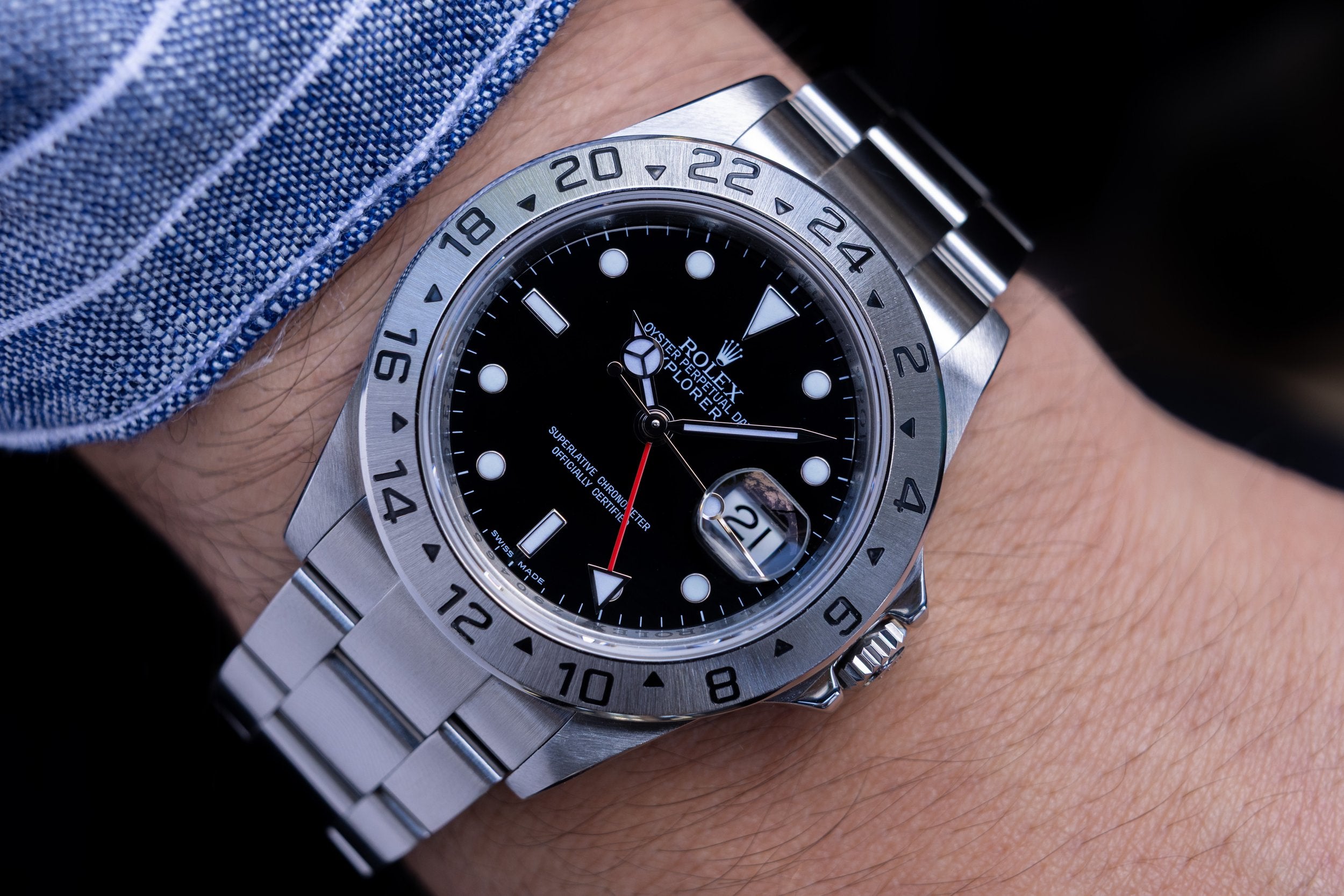 2007 Rolex Explorer II Ref. 16570 | 3186 Movement | RSC Service Card | Box and Papers - Sierra Time Co.