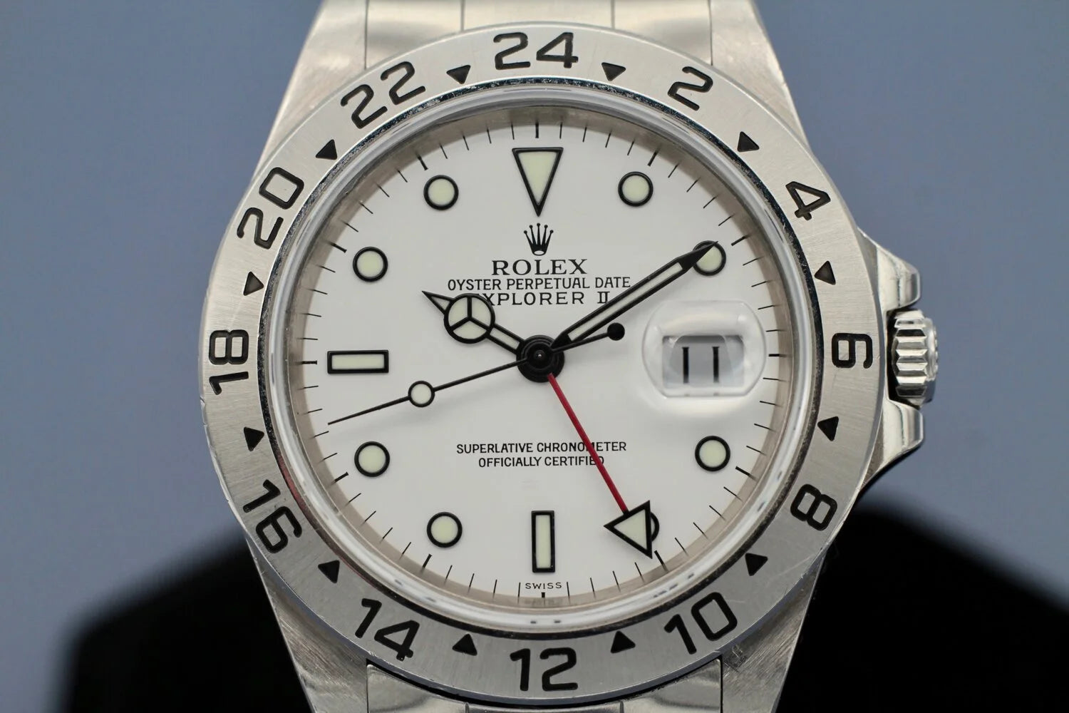 1999 Rolex Explorer ll Ref. 16570 Swiss Only Polar Dial  - Sierra Time Co.