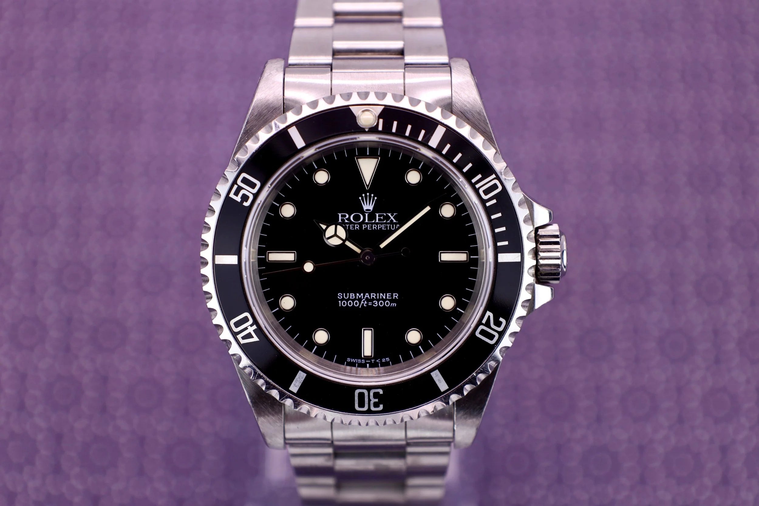 1996 Rolex Submariner Ref. 14060 | Creamy Tritium | Box and Papers - Sierra Time Co.