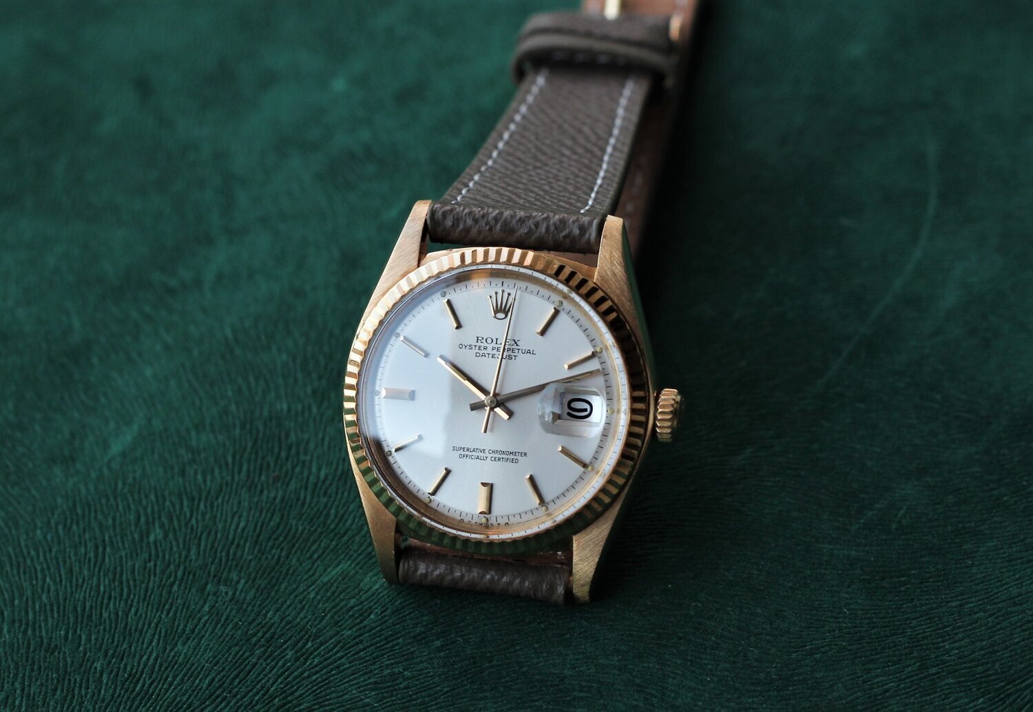 1975 Rolex Datejust Ref. 1601 | Silver Sigma Dial - Sierra Time Co.
