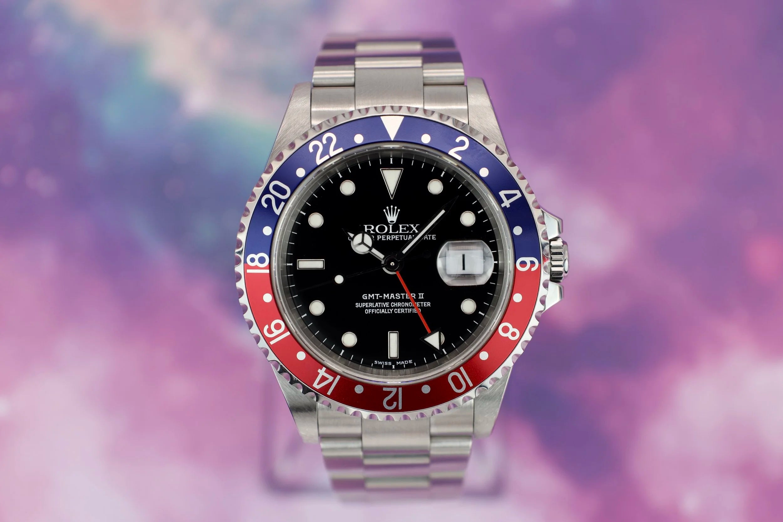 2000 Rolex GMT Master II Ref. 16710 Pepsi - Sierra Time Co.