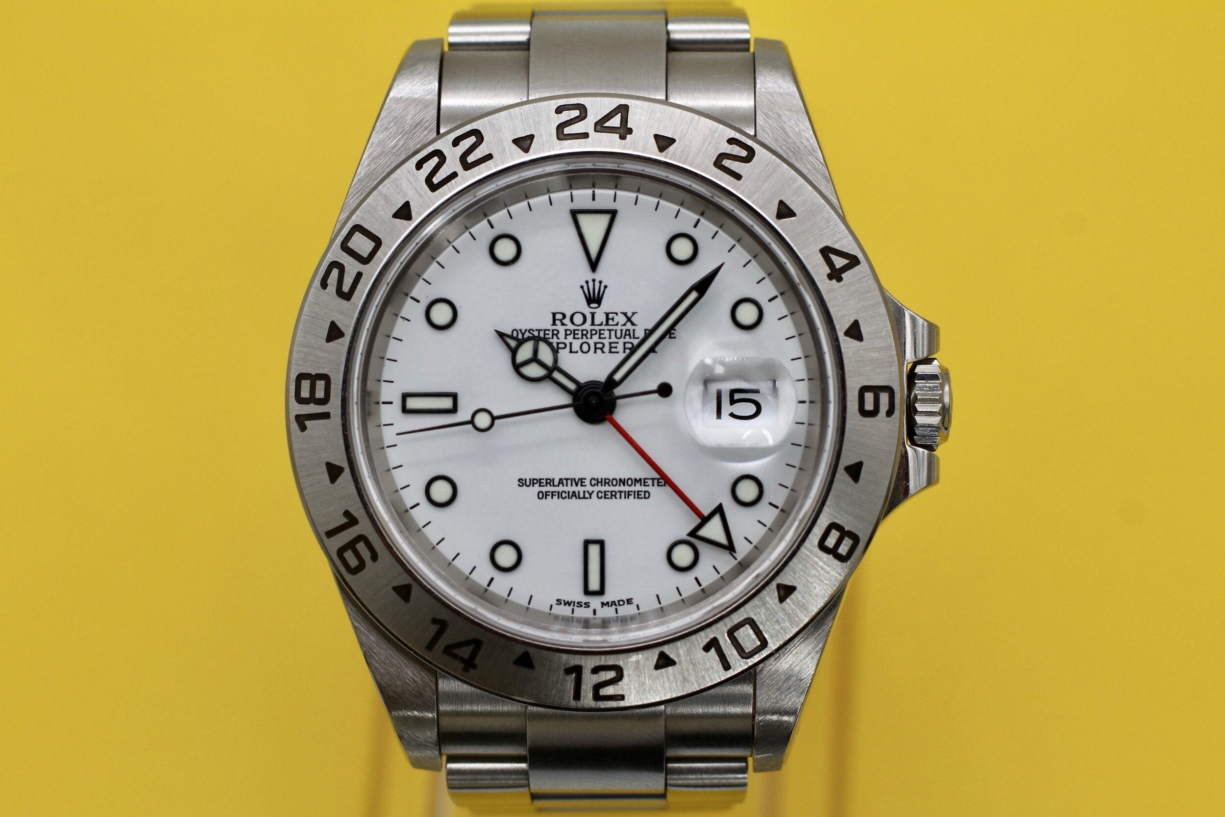2002 Rolex Explorer ll Ref. 16570 | Polar - Sierra Time Co.