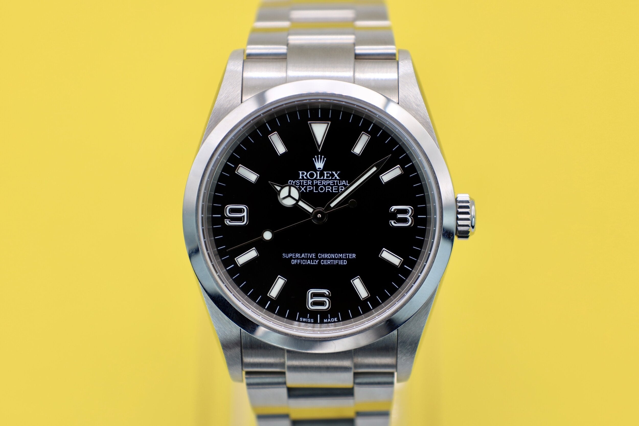 2002 Rolex Explorer I Ref. 114270 | Papers - Sierra Time Co.