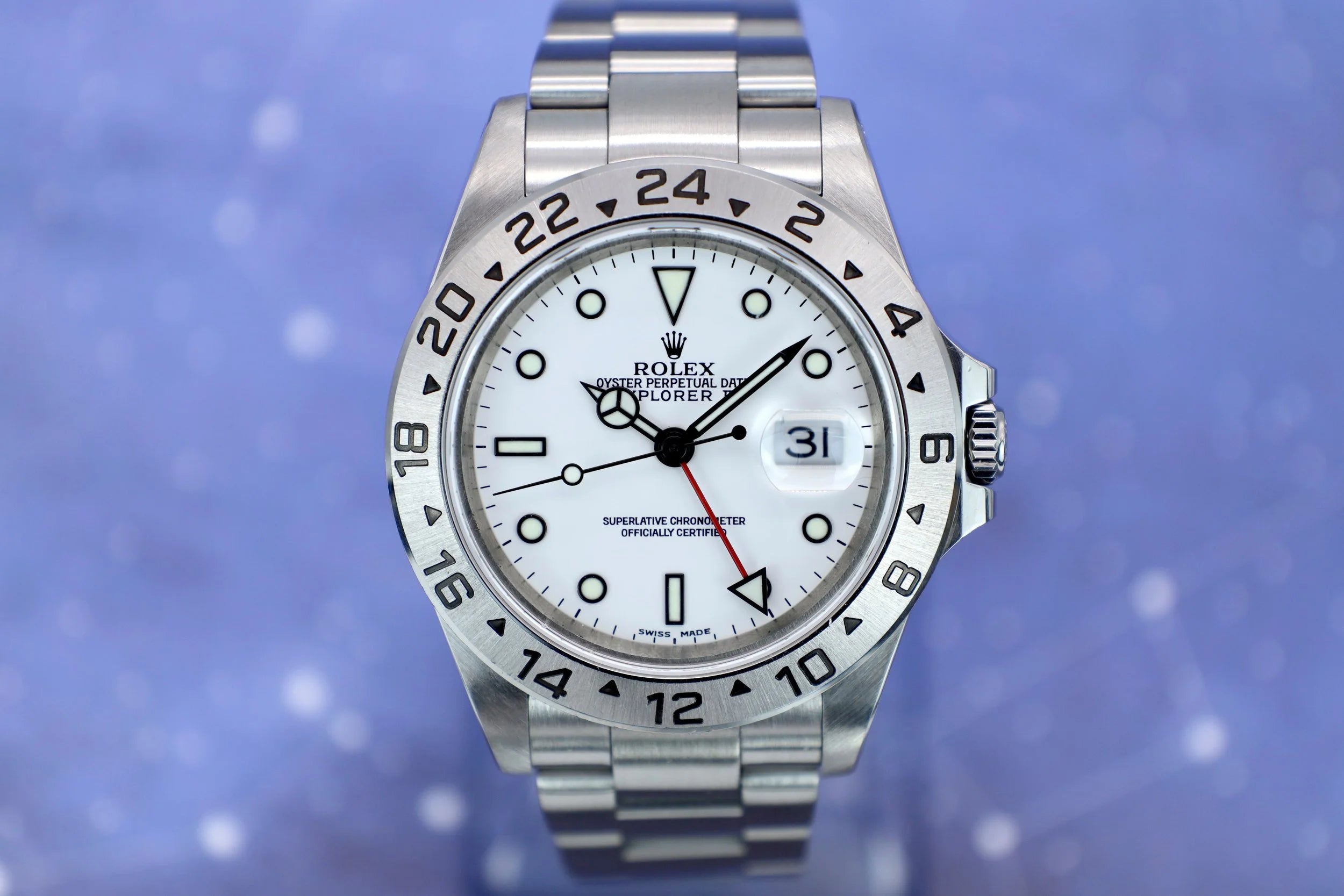 2002 Rolex Explorer II Ref. 16570 Polar | Box and Papers - Sierra Time Co.