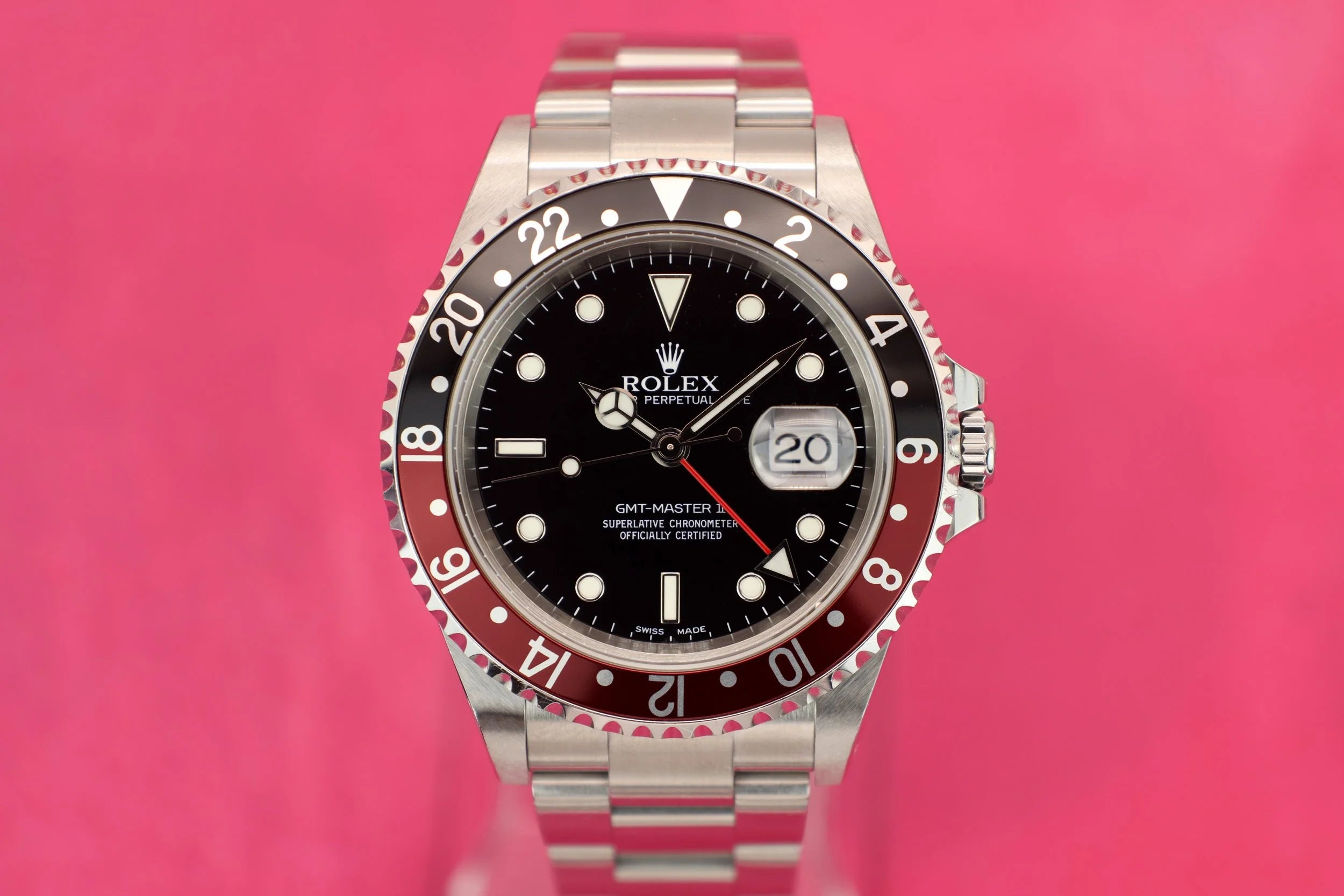 2001 Rolex GMT Master II Ref. 16710 Coke | Box and Papers - Sierra Time Co.
