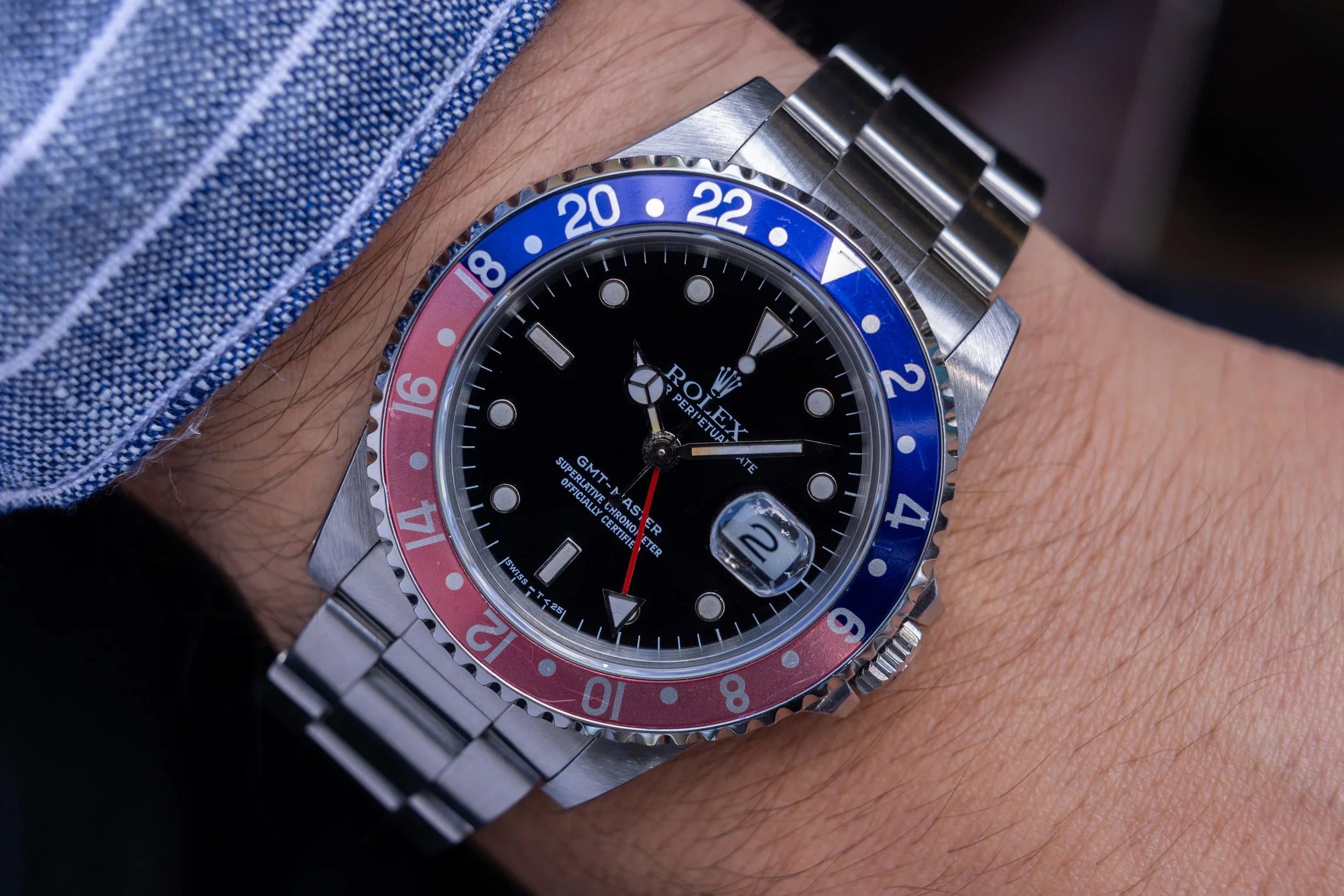 1989 Rolex GMT Master Ref. 16700 | Pepsi | Box and Papers - Sierra Time Co.