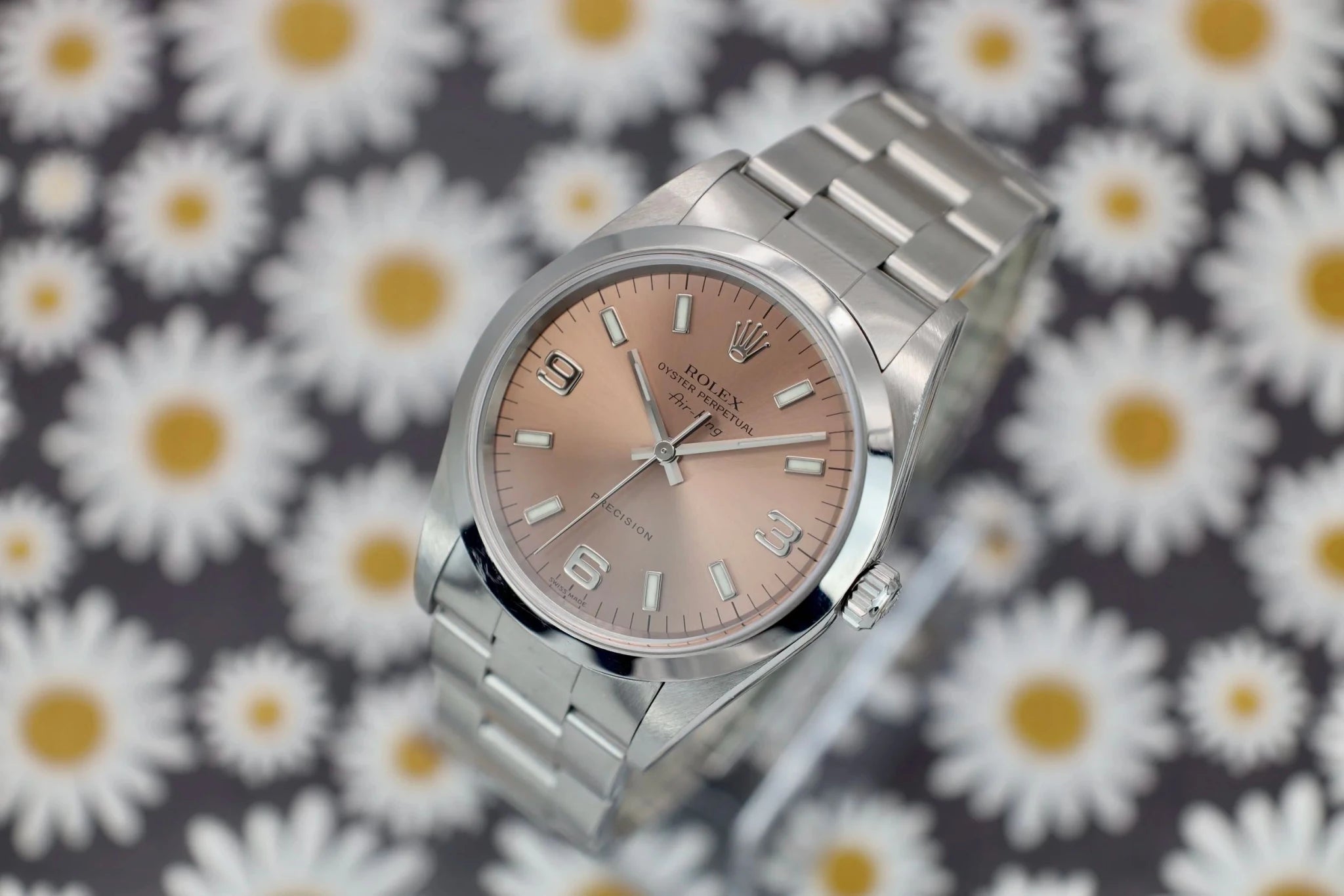 2000 Rolex Air-King Ref. 14000 | Salmon Dial - Sierra Time Co