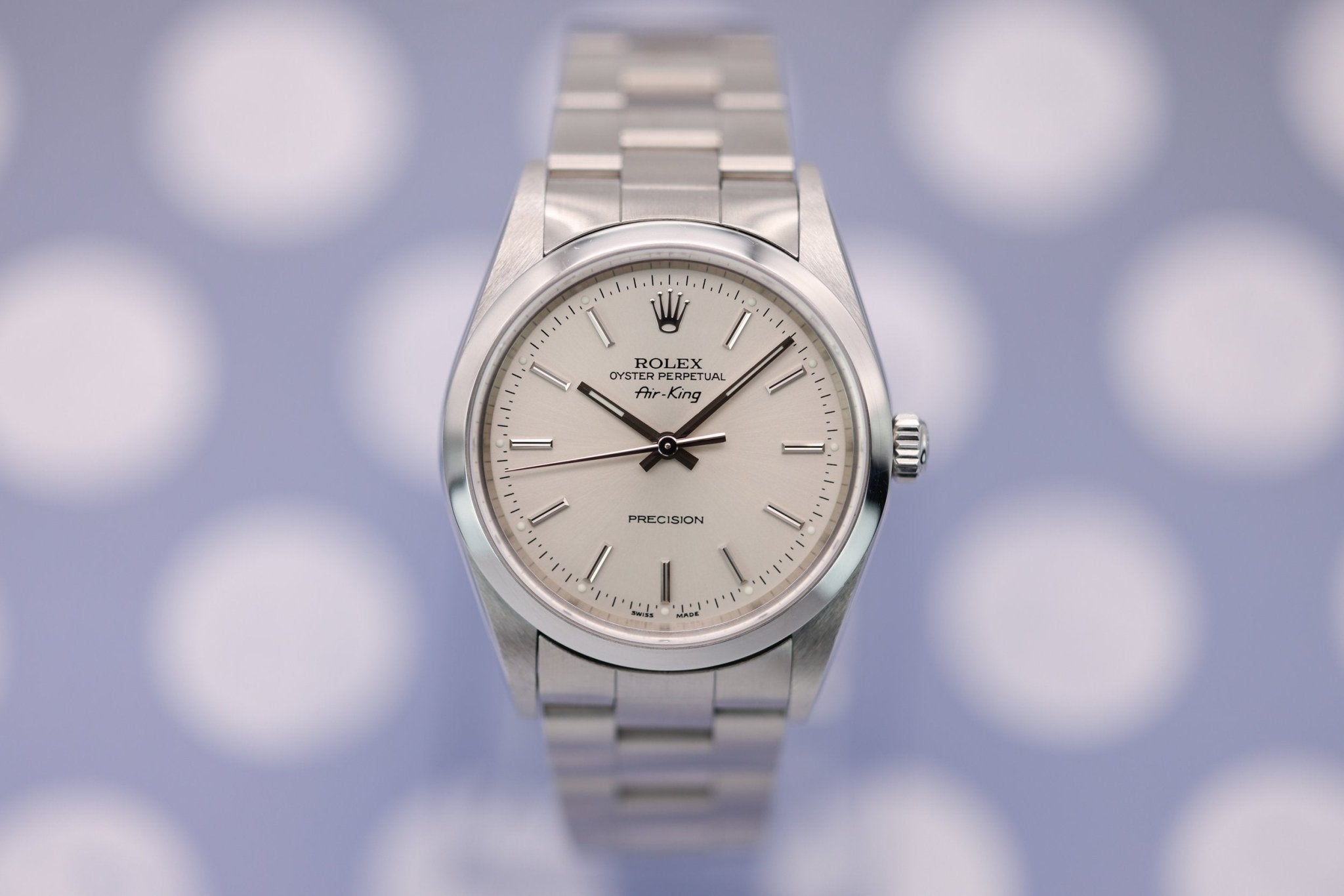 2000 Rolex Air-King Ref. 14000 | Silver Dial - Sierra Time Co