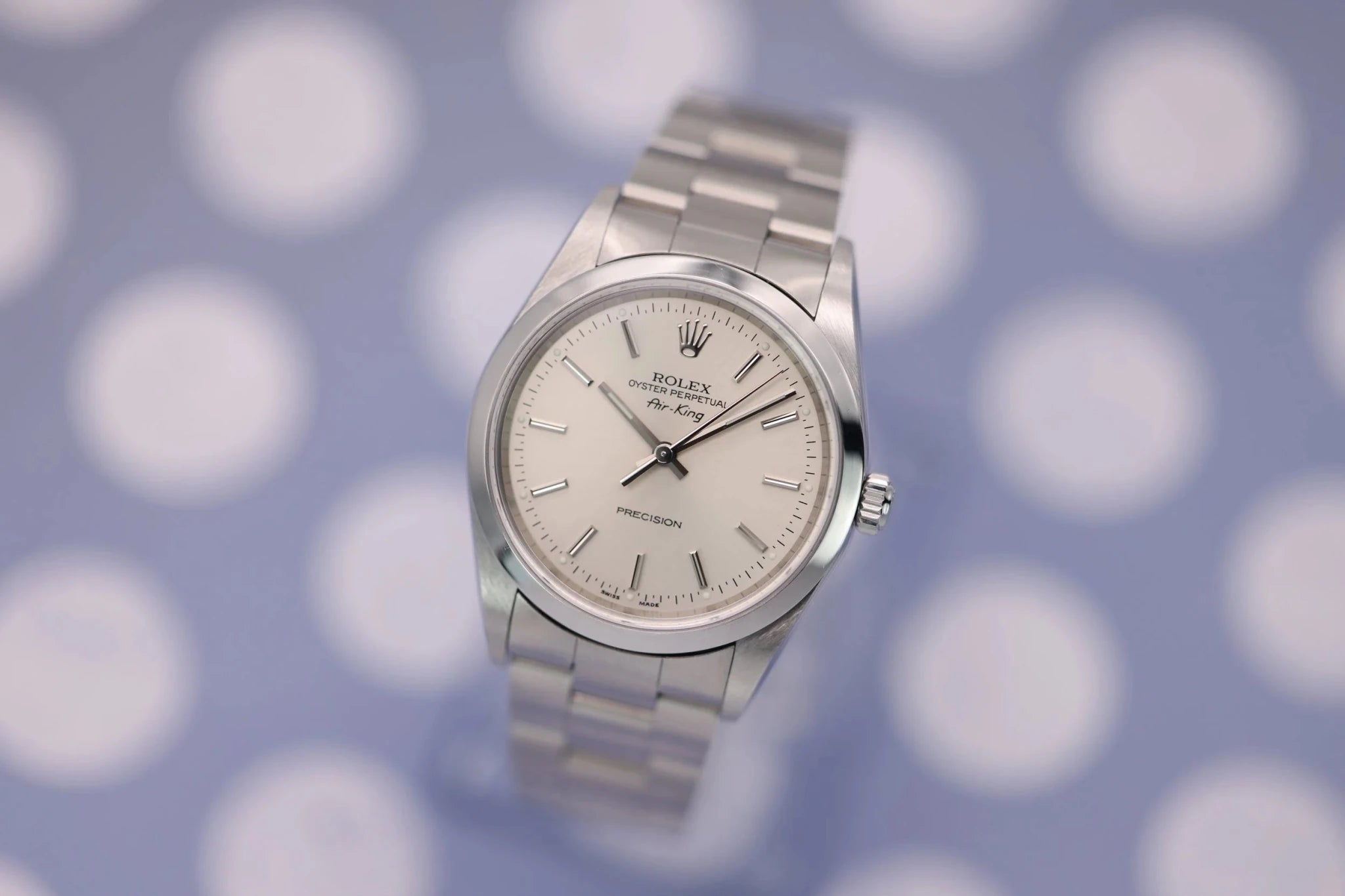 2000 Rolex Air-King Ref. 14000 | Silver Dial - Sierra Time Co