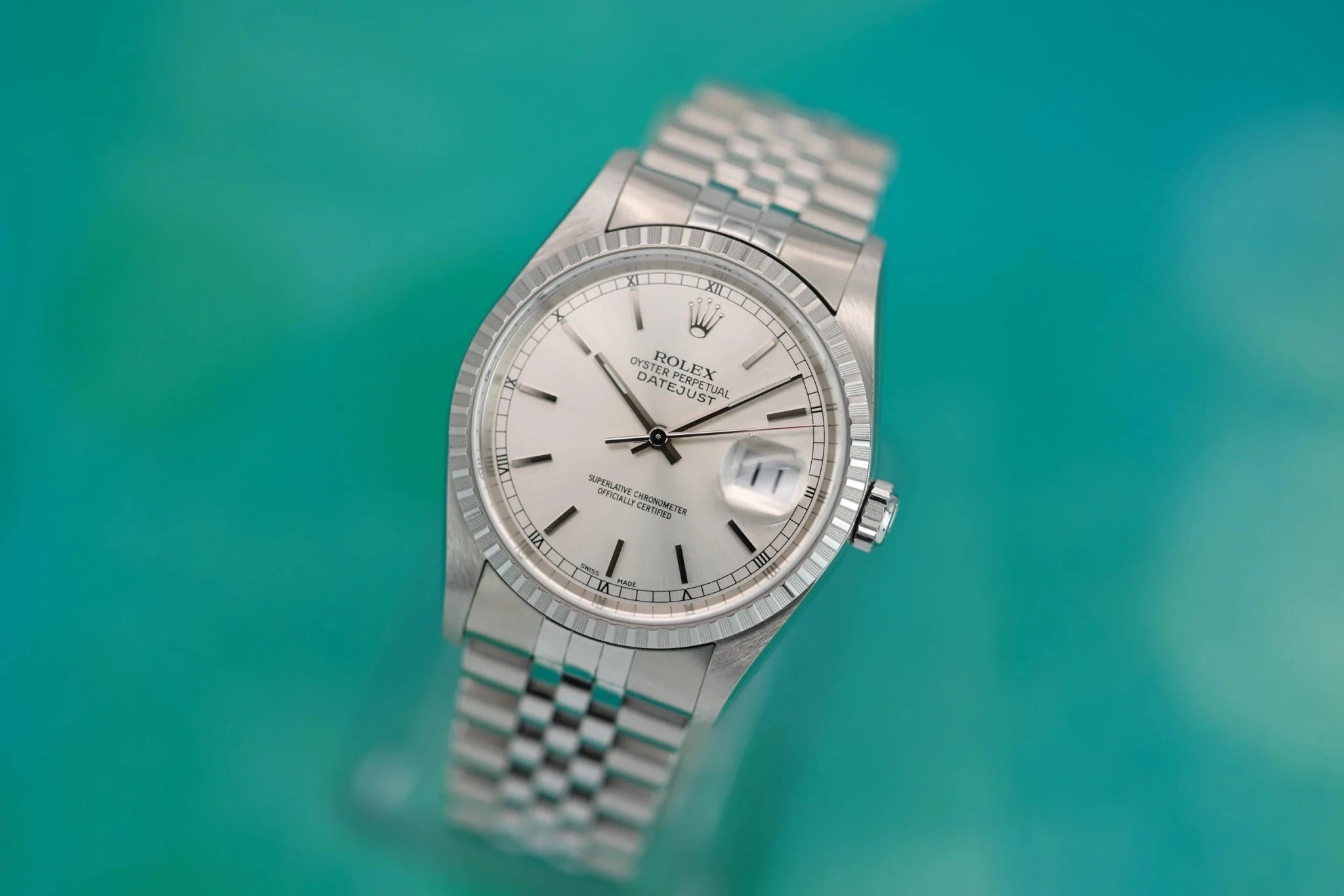 2000 Rolex Datejust Ref. 16220 | Silver Dial | Mint Condition - Sierra Time Co