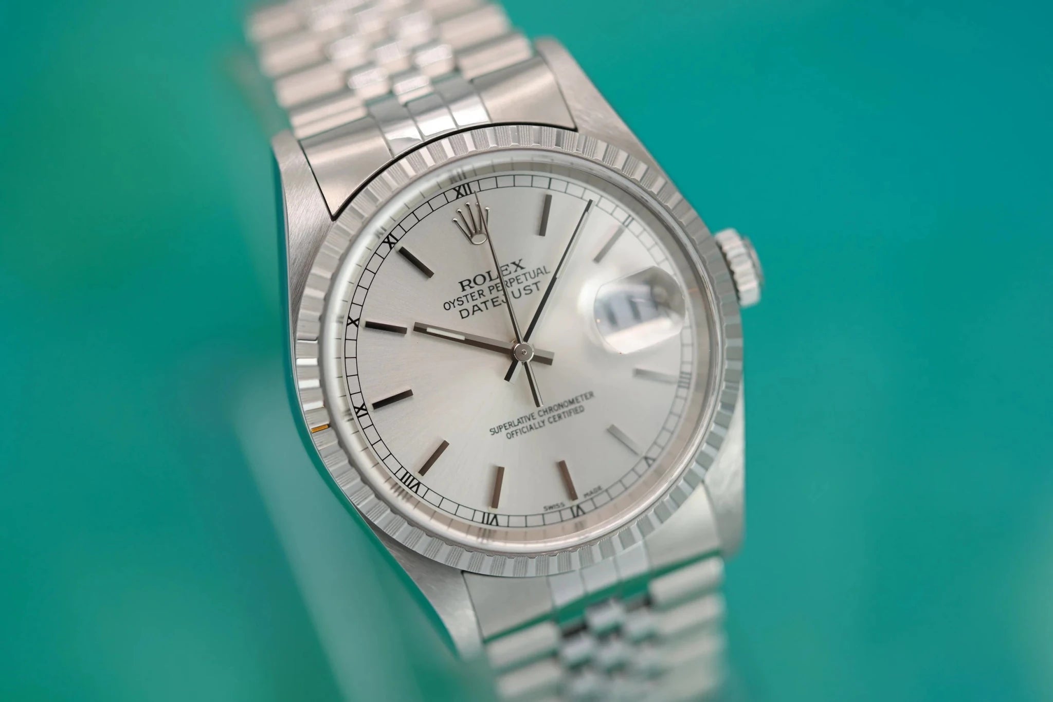 2000 Rolex Datejust Ref. 16220 | Silver Dial | Mint Condition - Sierra Time Co
