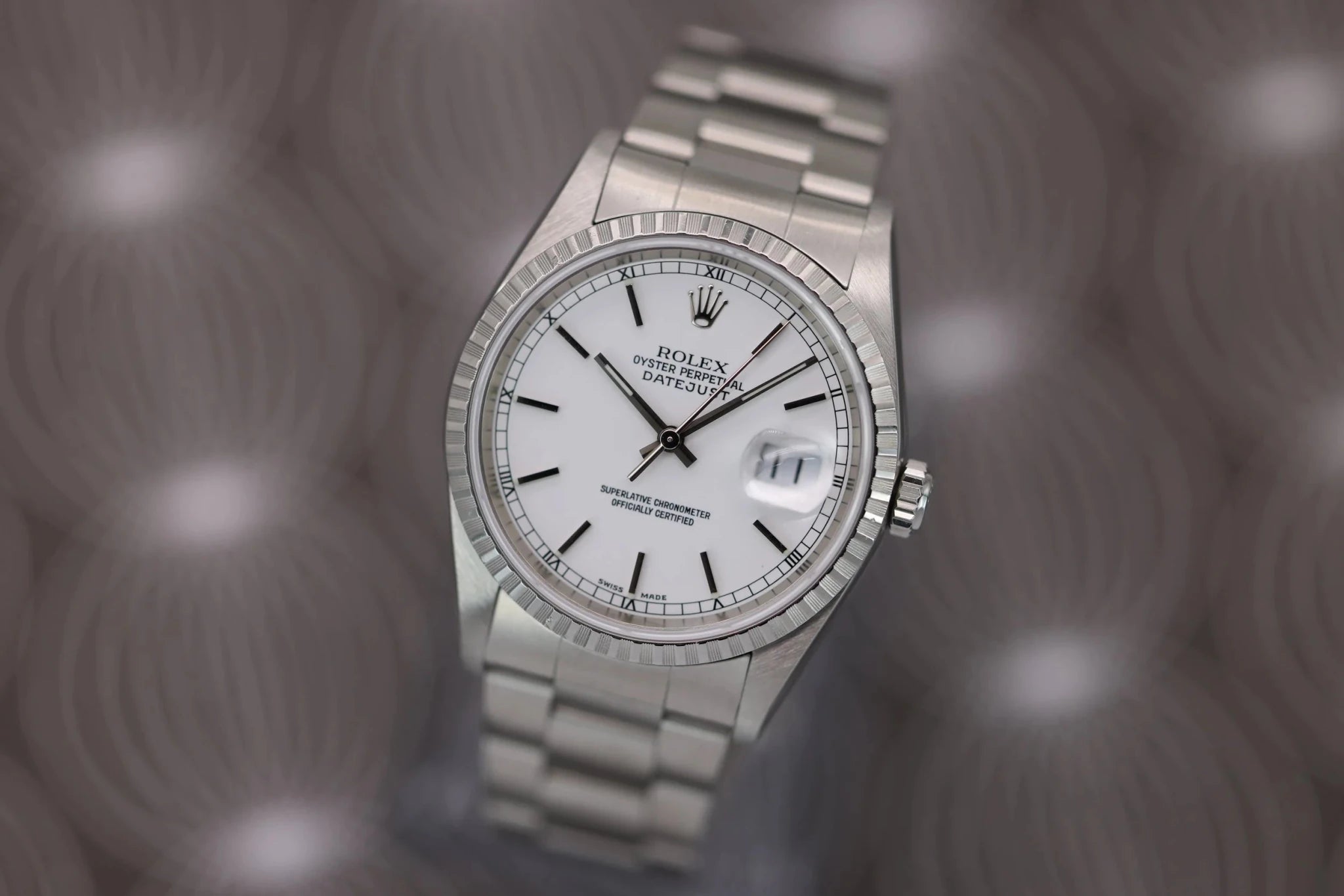 2000 Rolex Datejust Ref. 16220 | White Dial - Sierra Time Co