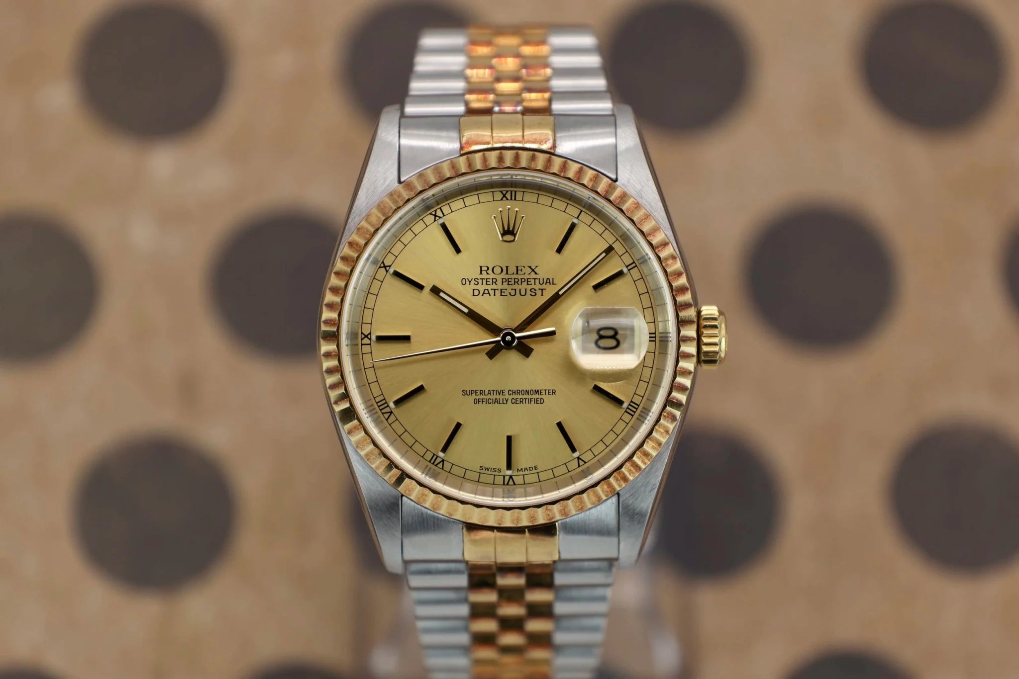 2000 Rolex Datejust Ref. 16233 | Champagne Dial | Box and Papers - Sierra Time Co