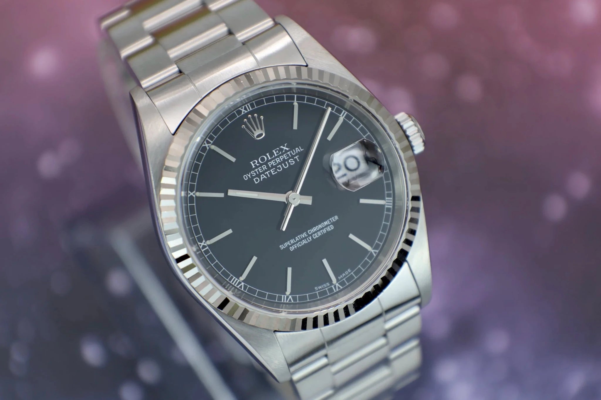 2000 Rolex Datejust Ref. 16234 | Black Dial - Sierra Time Co