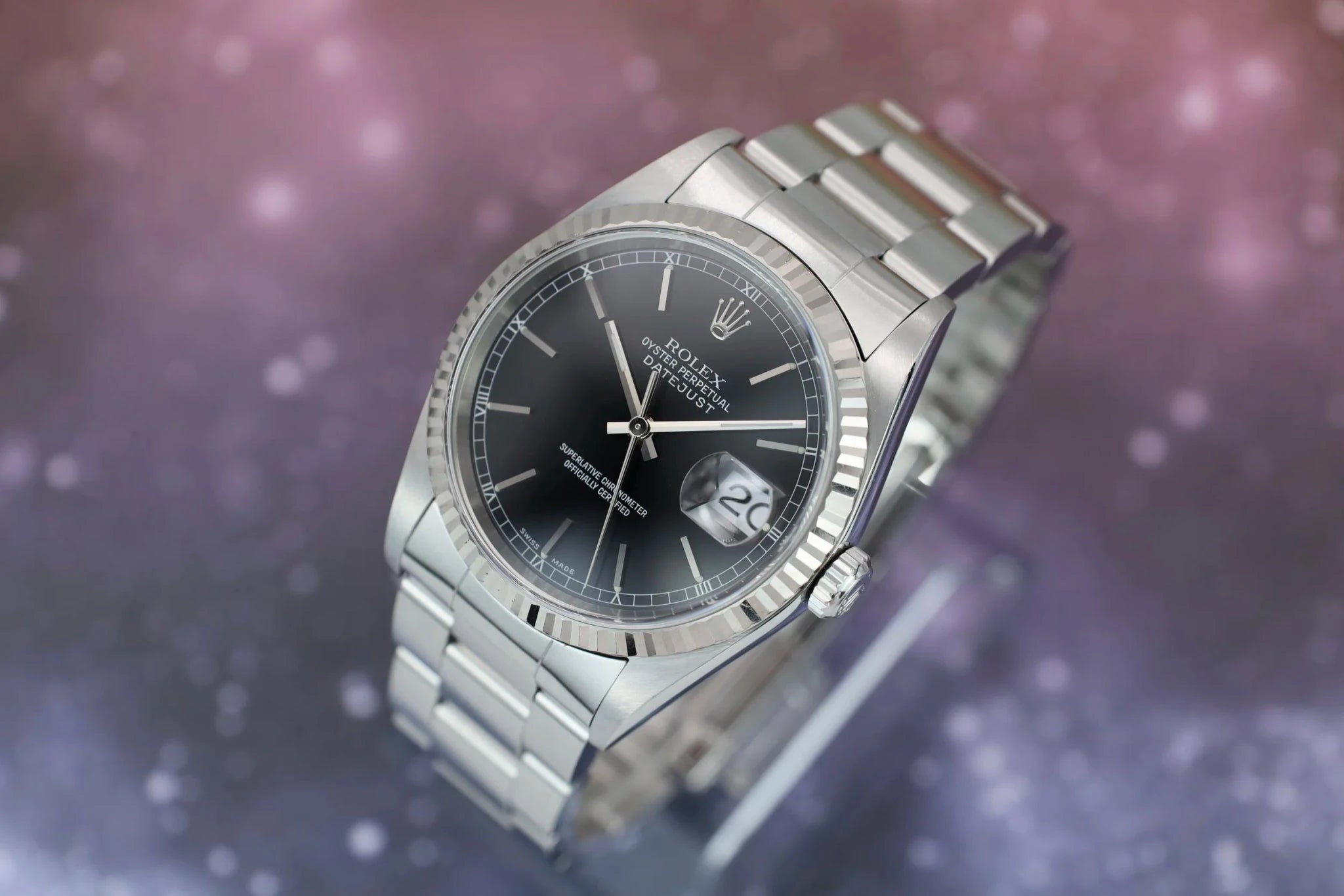 2000 Rolex Datejust Ref. 16234 | Black Dial - Sierra Time Co