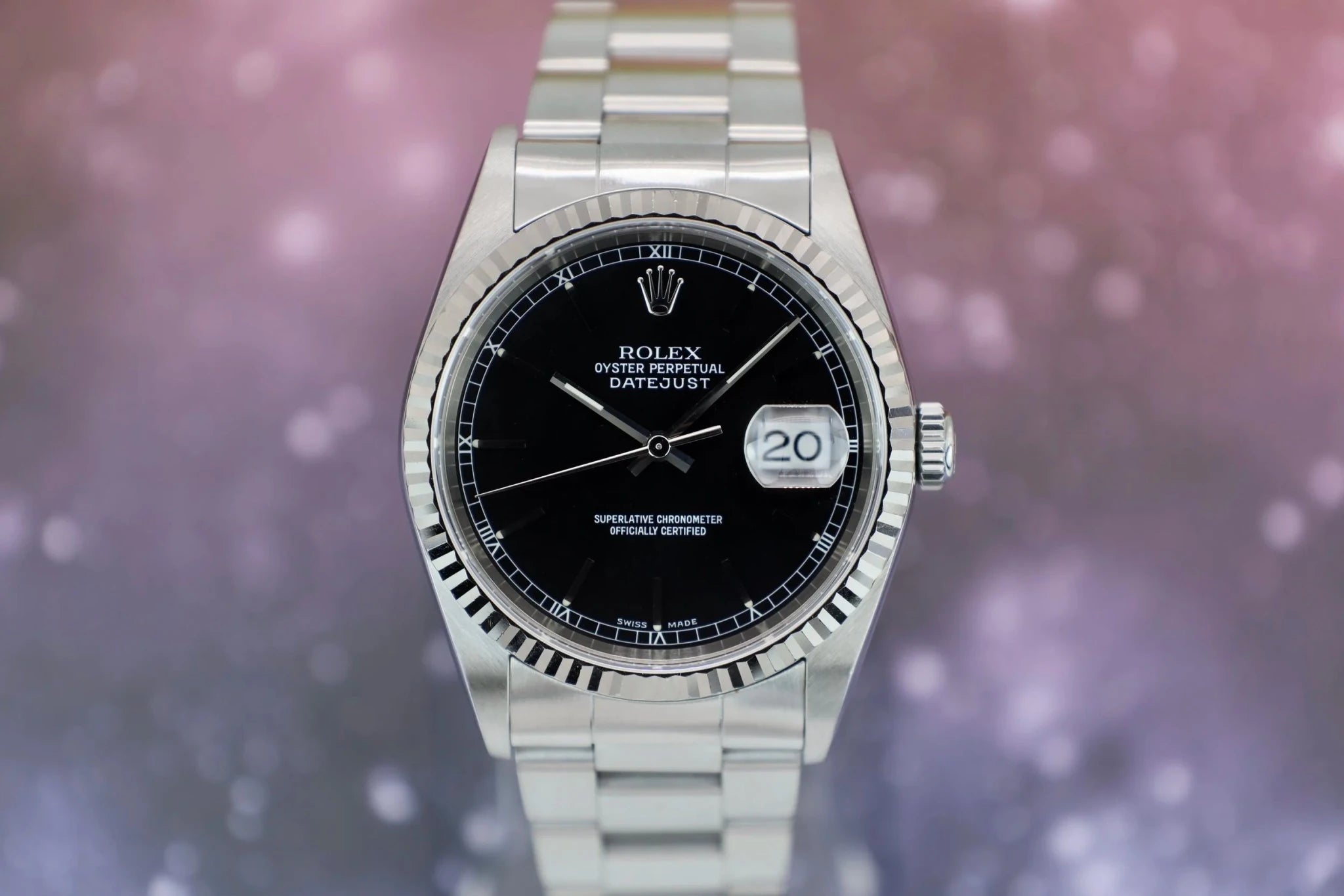 2000 Rolex Datejust Ref. 16234 | Black Dial - Sierra Time Co