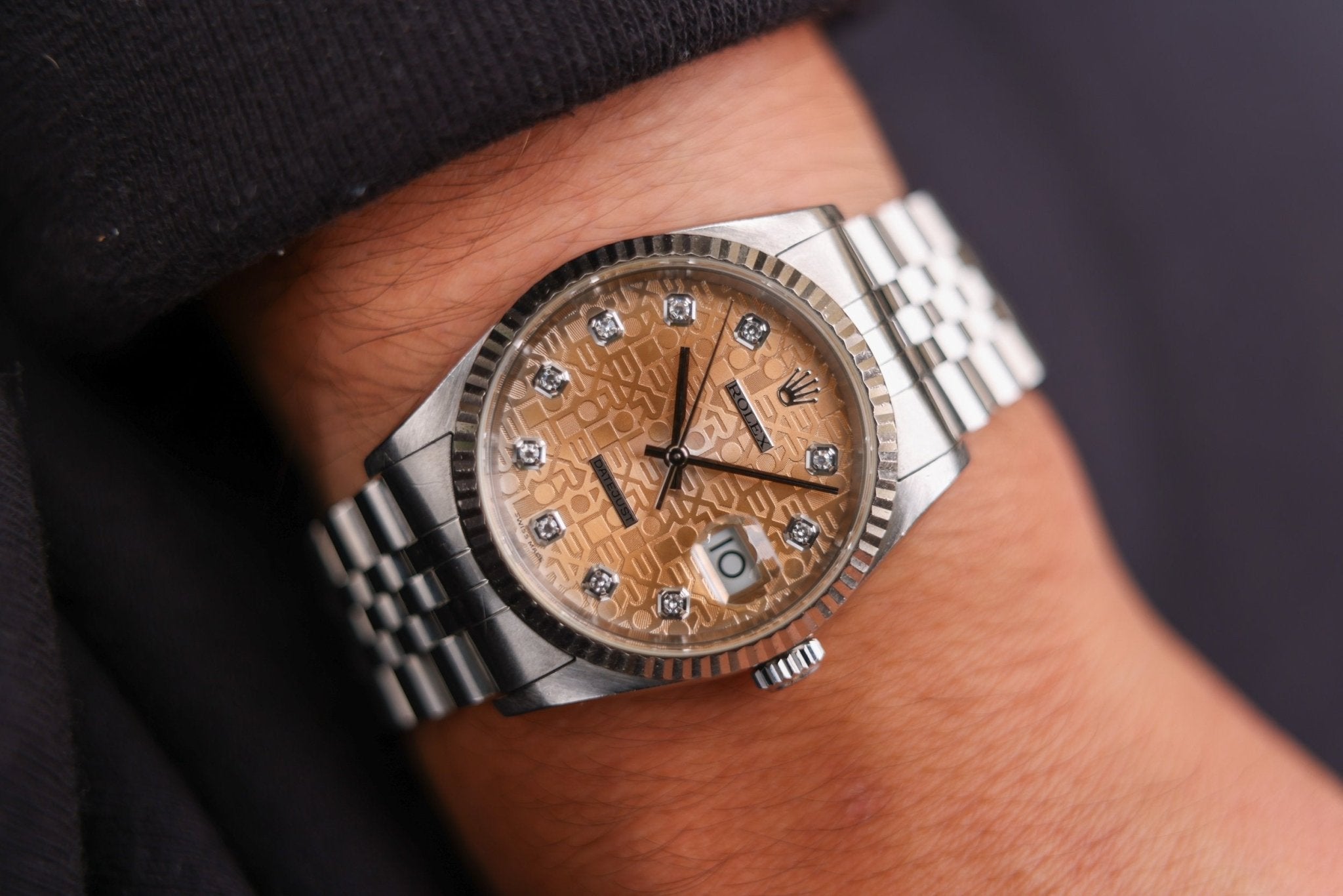 2000 Rolex Datejust Ref. 16234 | Diamond Copper Jubilee Dial - Sierra Time Co